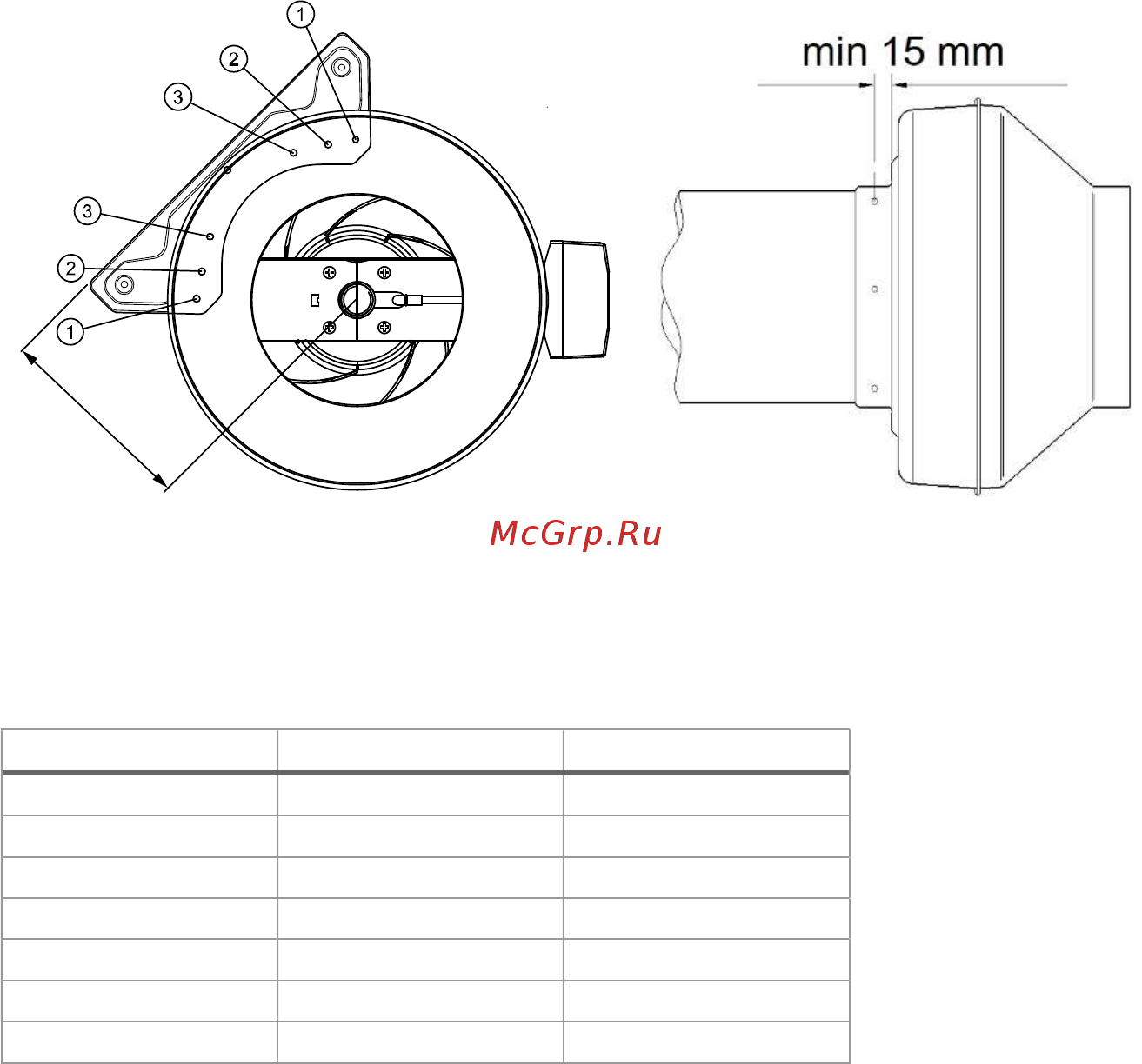 Systemair TFSK 160 EC [104/108] Mounting k fan