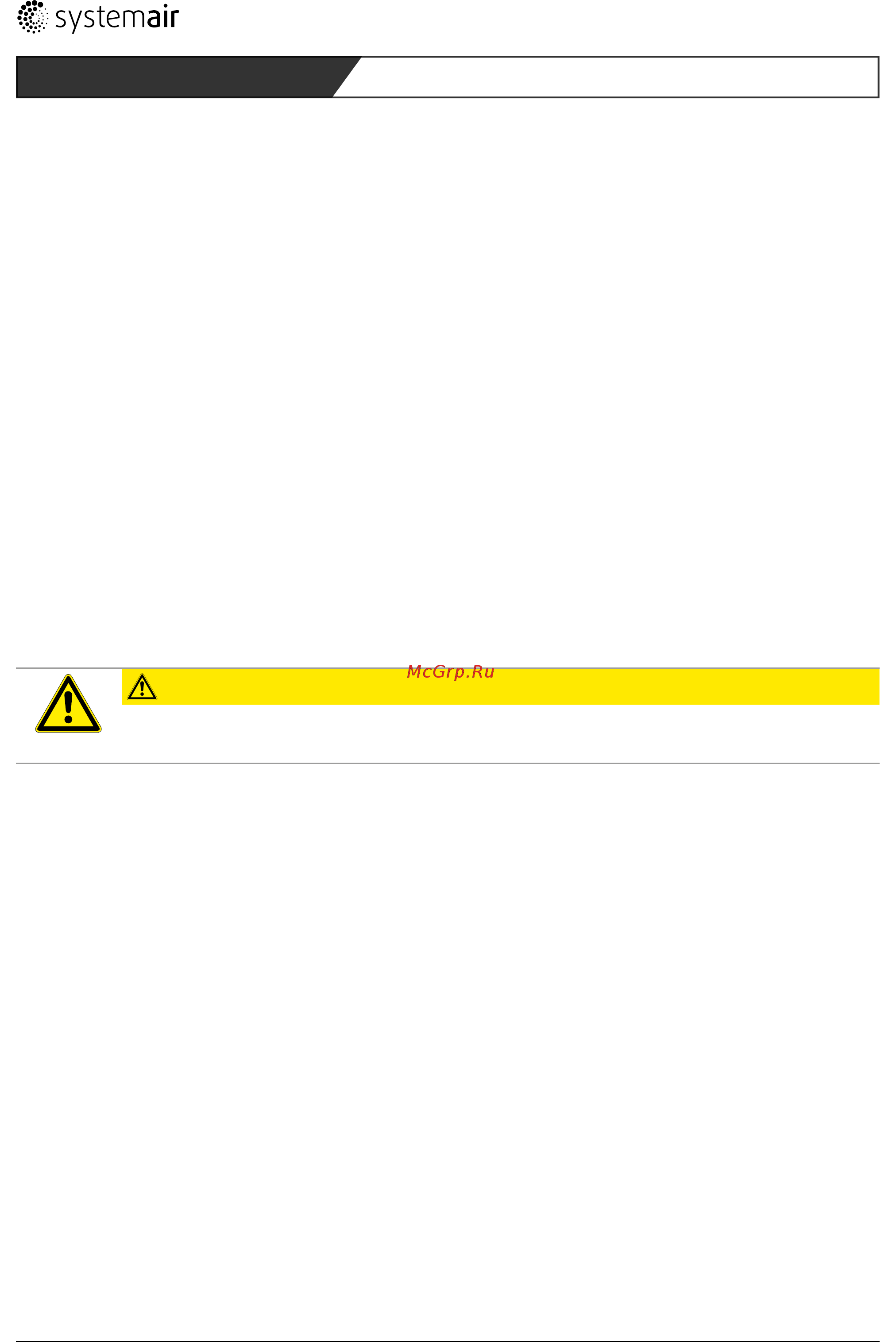 Systemair MUB/F 062 560D4-6 [29/145] Warranty