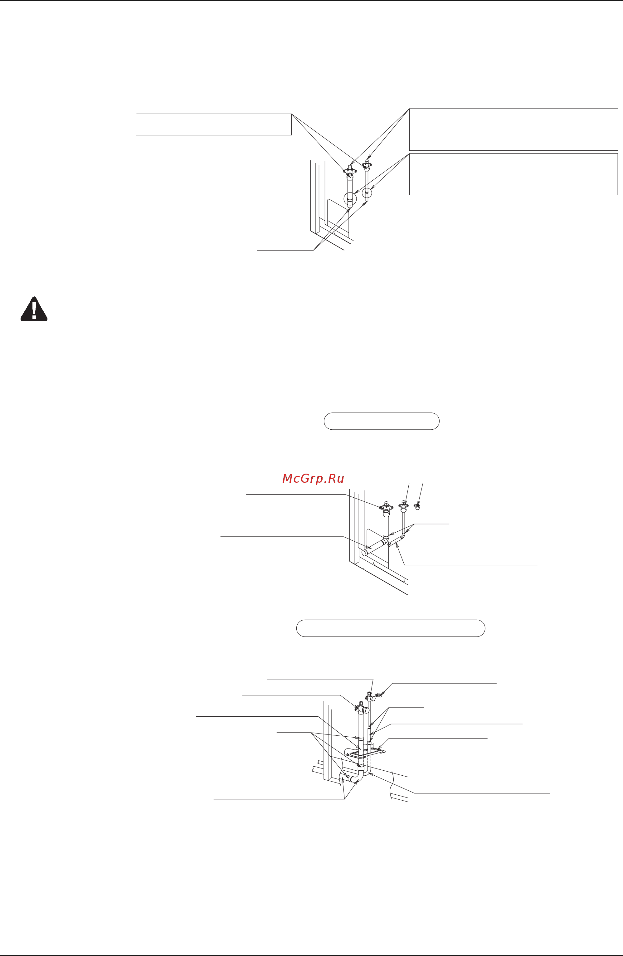 Daikin RXQ18PY1 [281/355] Caution after removing the gas remove the pinch piping any gas remaining inside may blow off the pinch piping when you dissolve the brazing causing damage