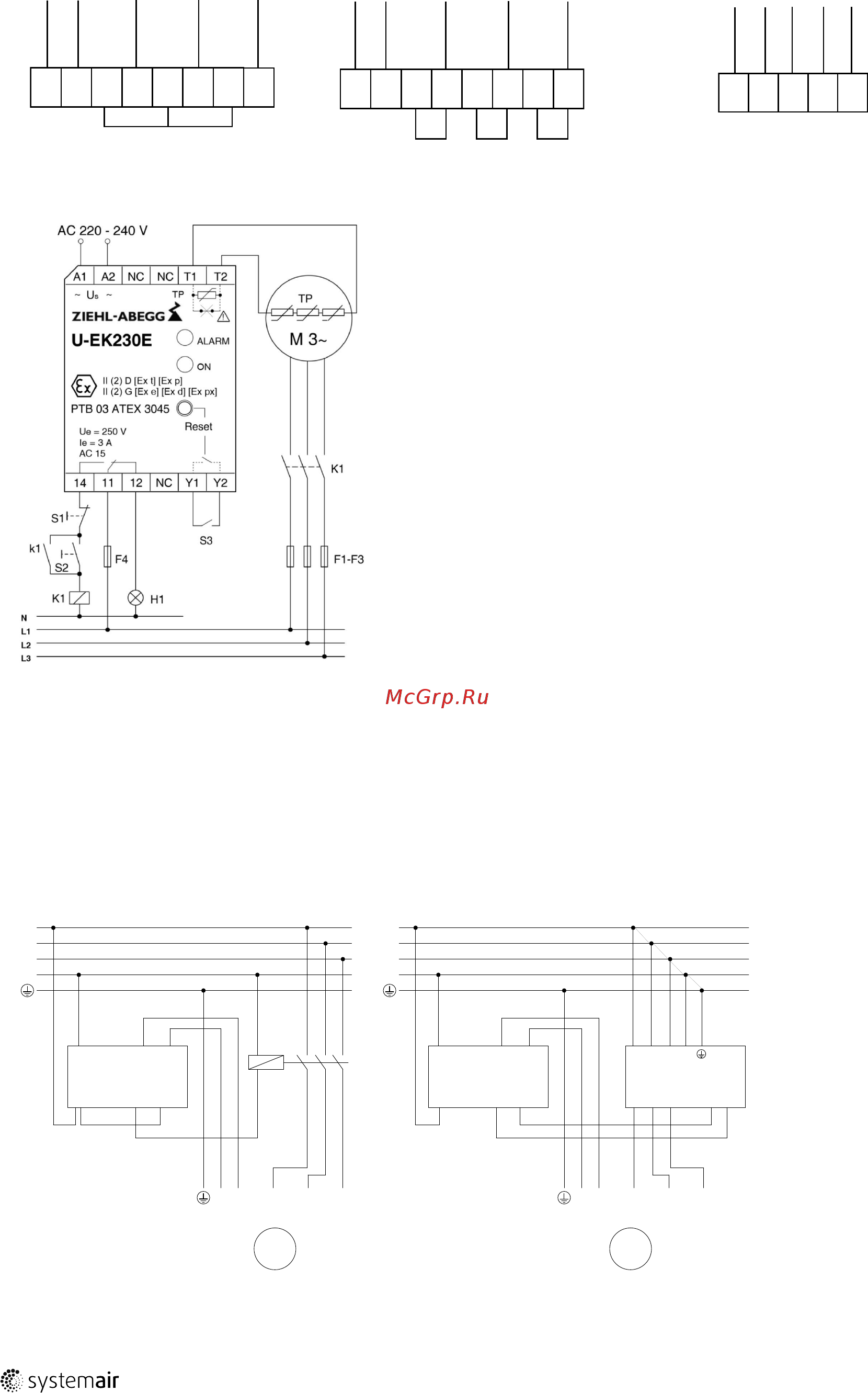 Systemair DKEX 280-4 [12/20] Схема электрических