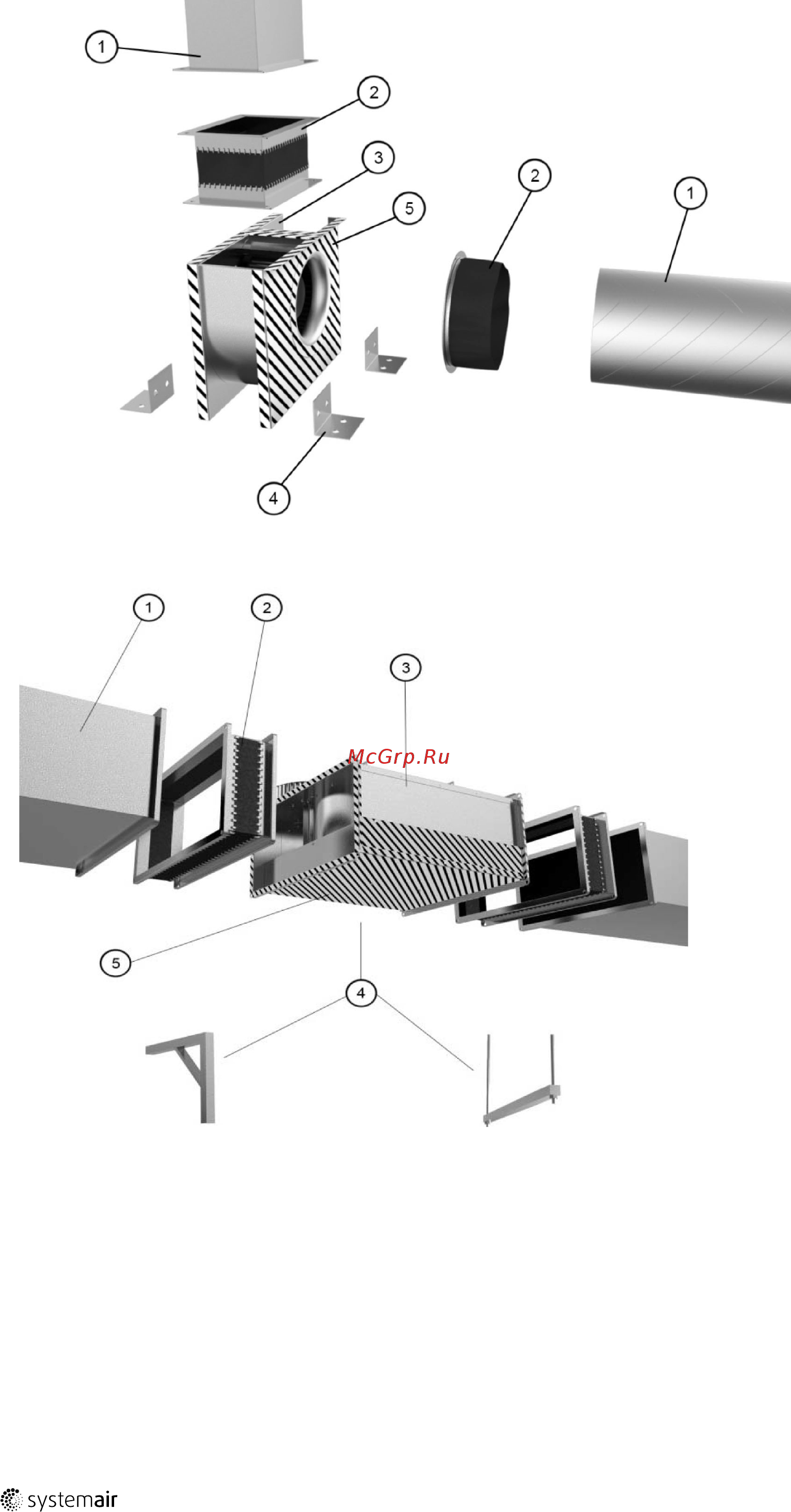 Systemair DKEX 355-6 [14/20] Пример установки