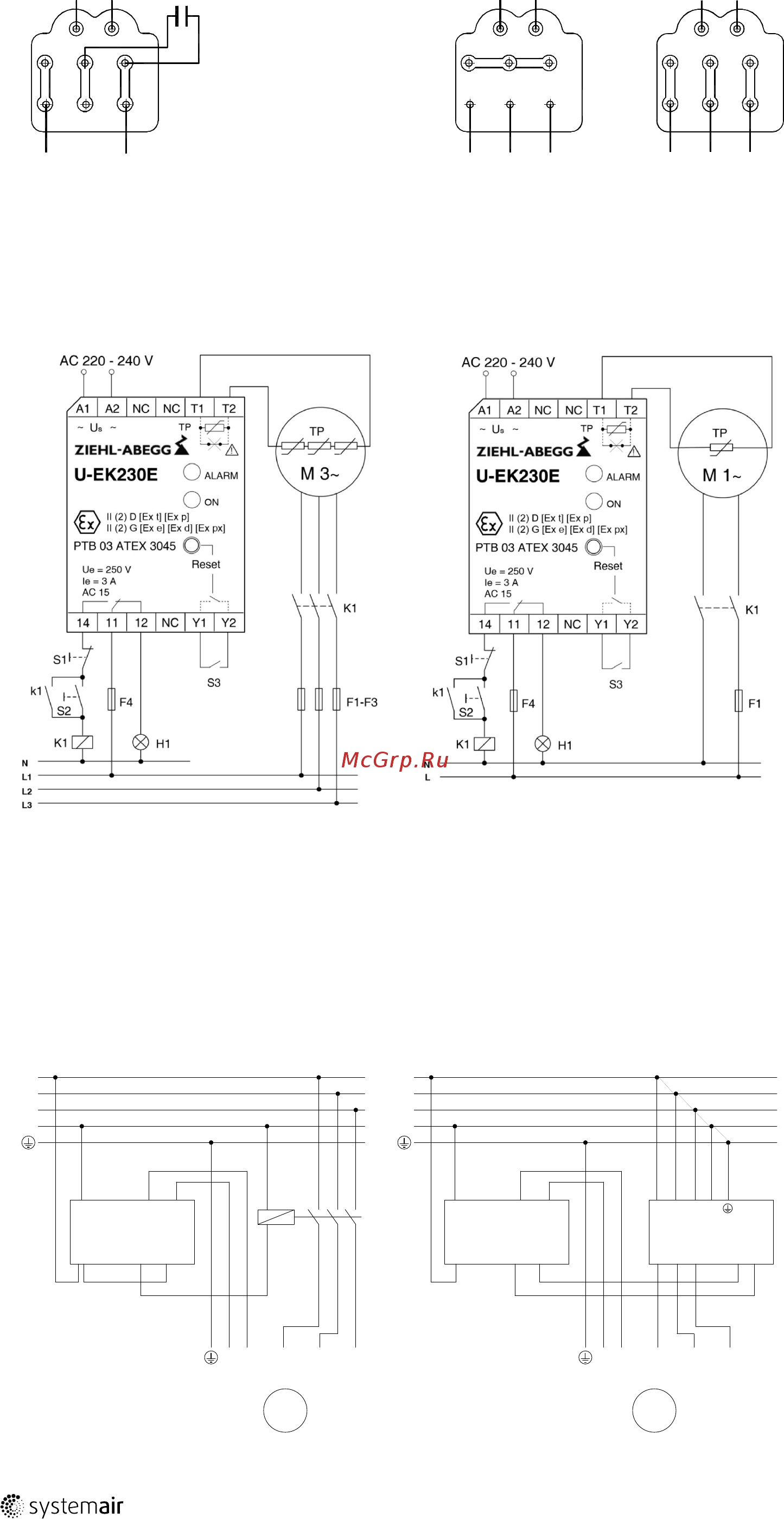 Systemair EX 140A-4 [10/20] Схема электрических