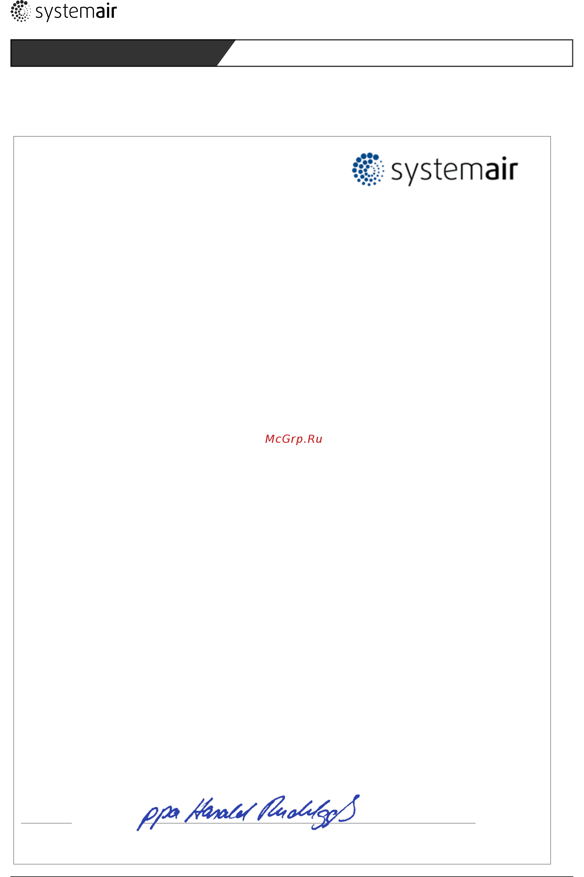 Systemair DVEX 355D4 [103/148] Intyg om överensstämmelse
