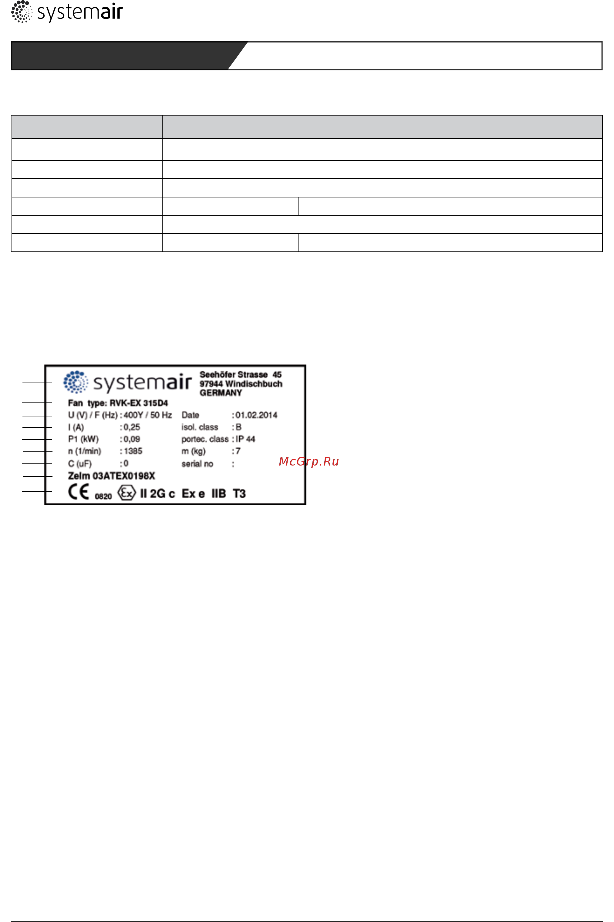 Systemair DVEX 450D4 [52/148] Type designation