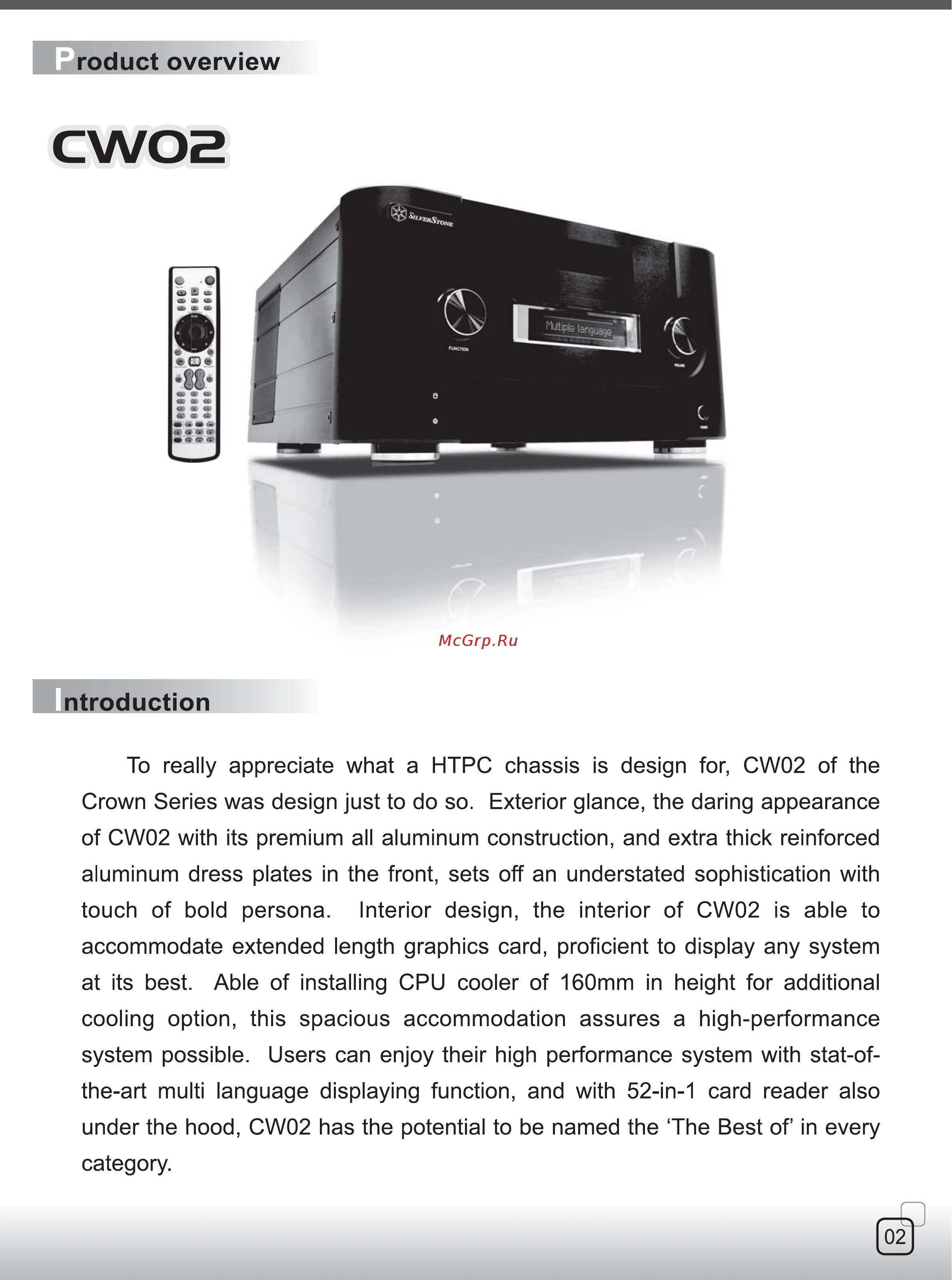 SilverStone CW02 [2/14] Cw02 2p pdf