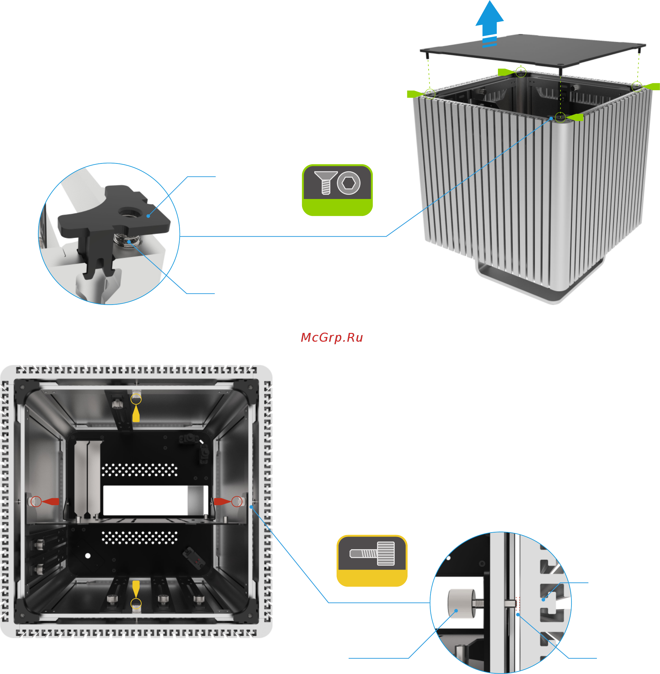 Streacom GPU Cooling Kit for DB4 [4/16] Remove panels