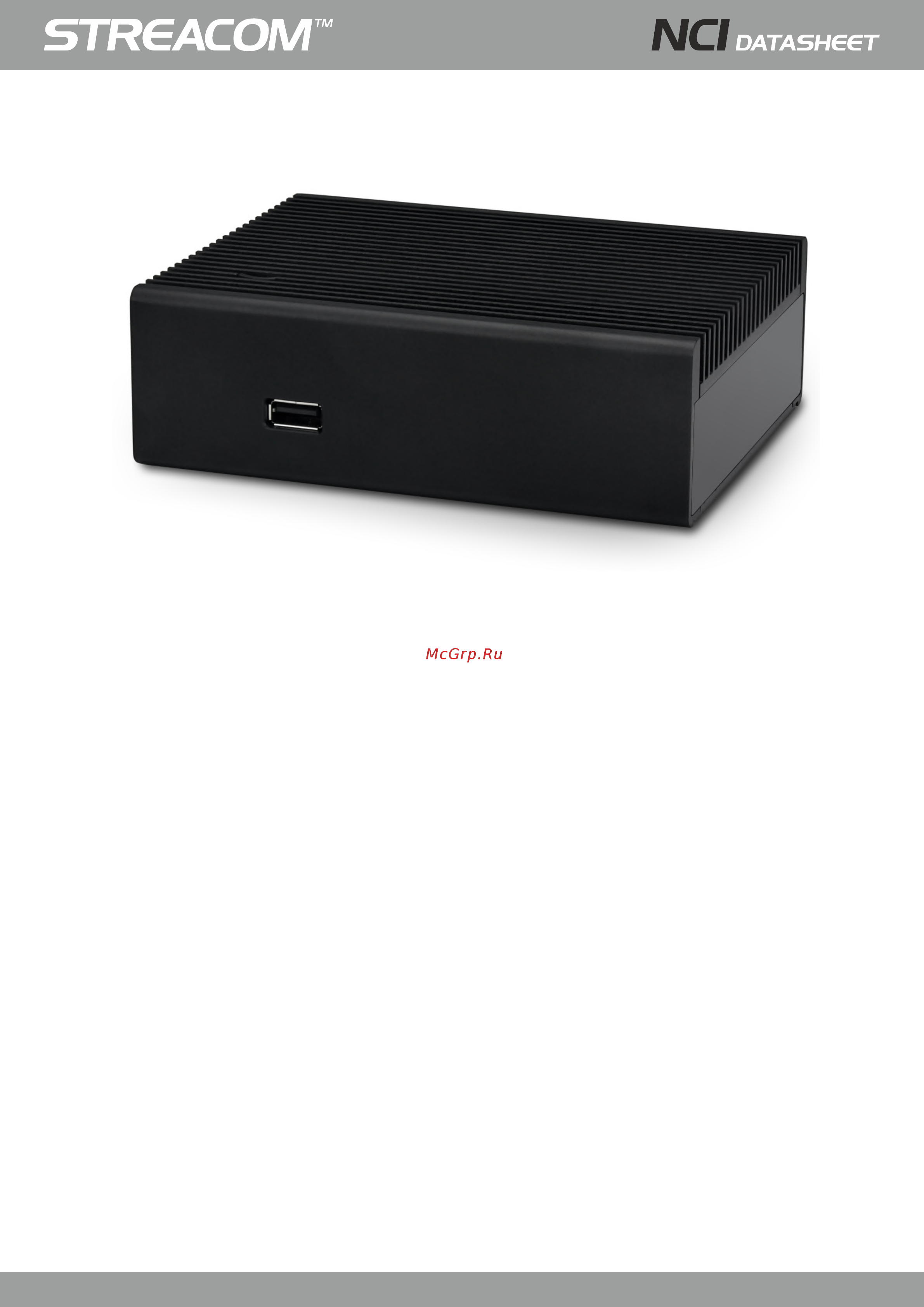 Streacom NC1 Fanless Chassis Техническая спецификация онлайн