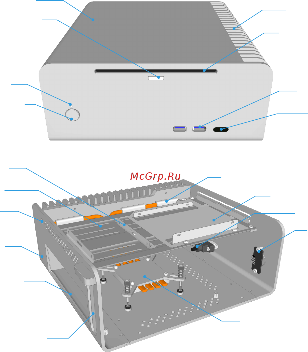 Streacom FC8 Alpha Fanless Chassis Инструкция онлайн [3/16] 550989