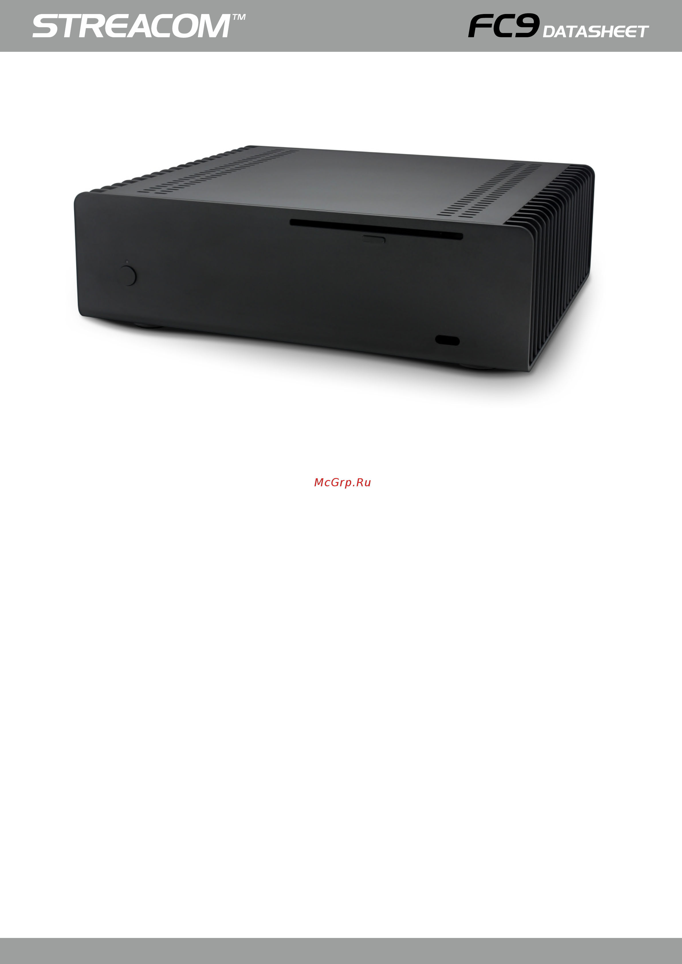 Streacom FC9 Fanless Chassis Техническая спецификация онлайн