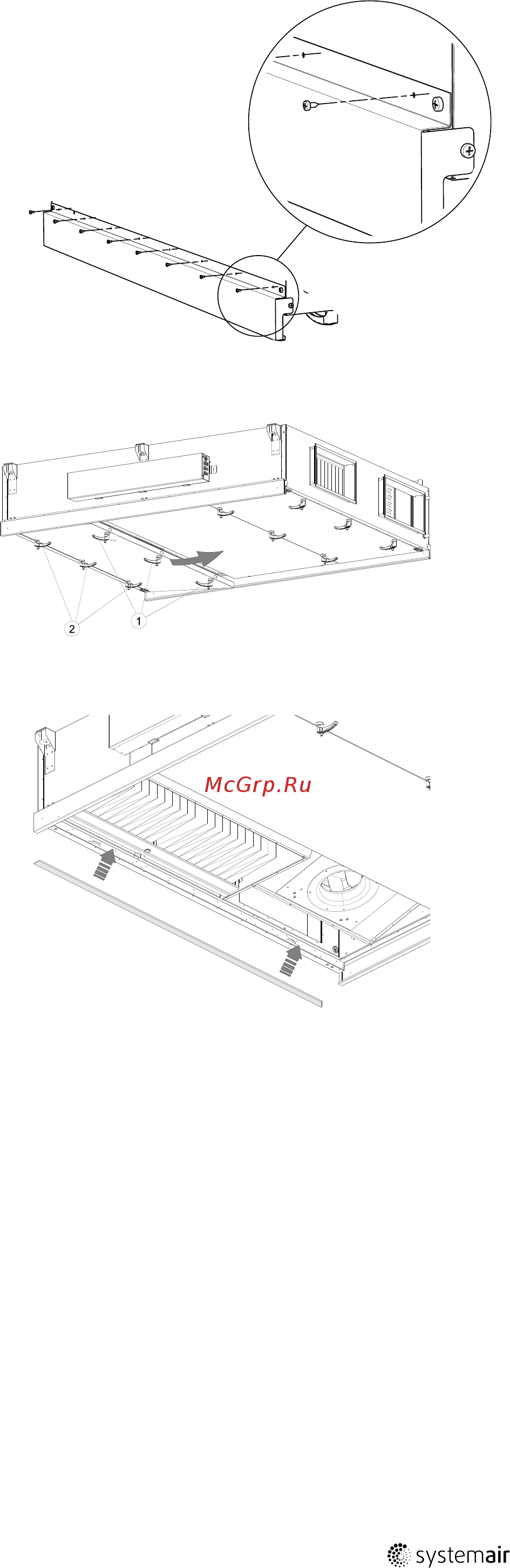 Systemair Topvex FC06 HWH-R-CAV Руководство по установке онлайн [17/28] 551385