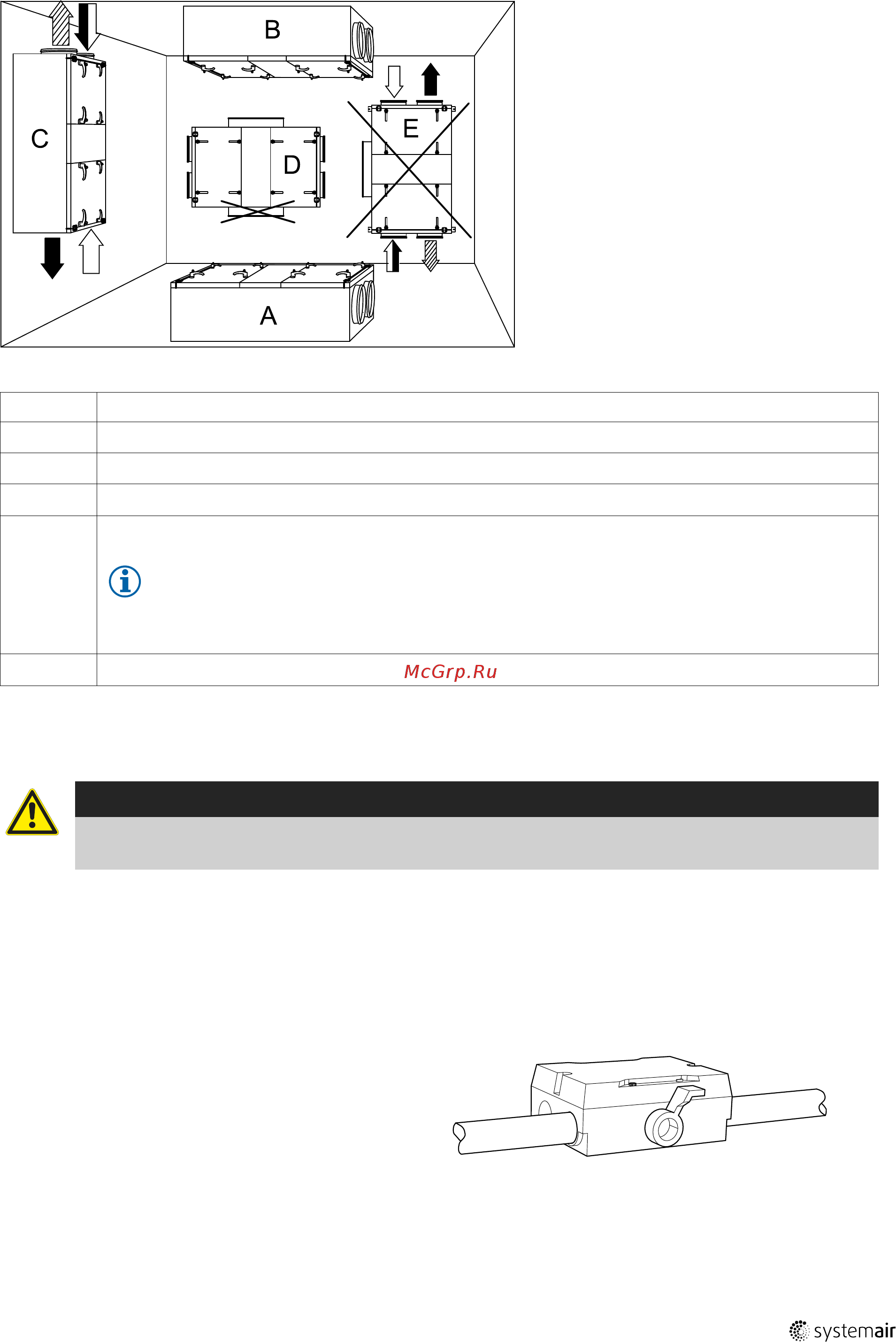 Systemair Topvex FR11-L-CAV [13/28] Предупреждение