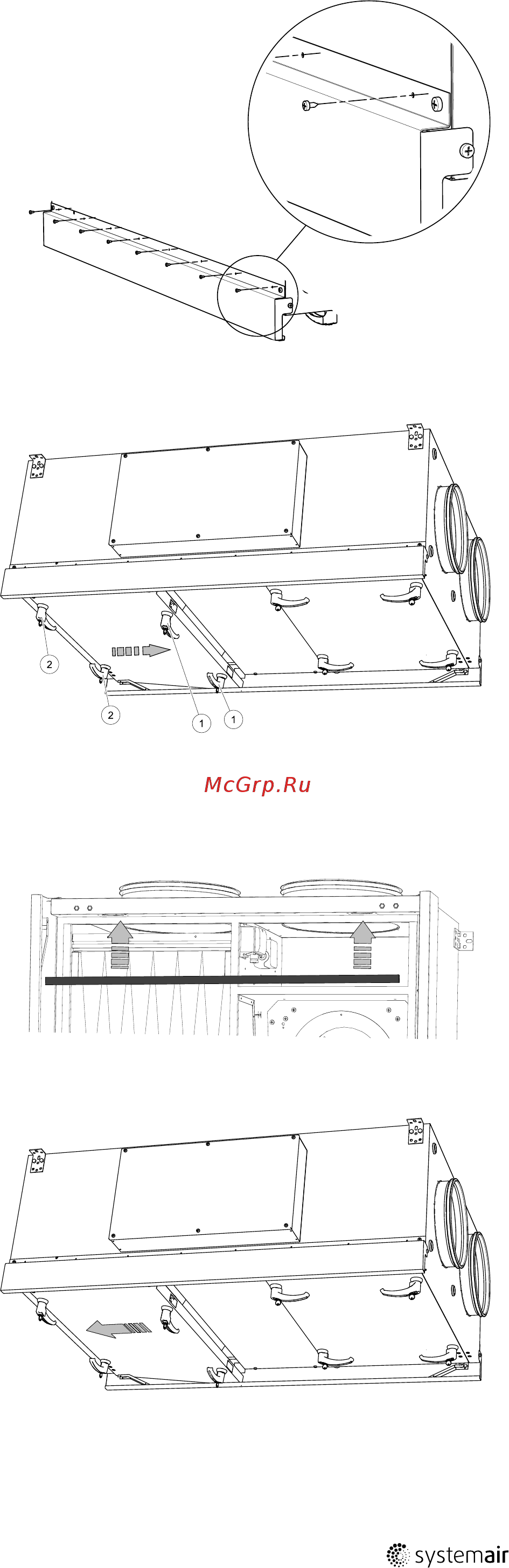 Systemair Topvex FR08 HWH-R-CAV Руководство по установке онлайн [17/28] 551506