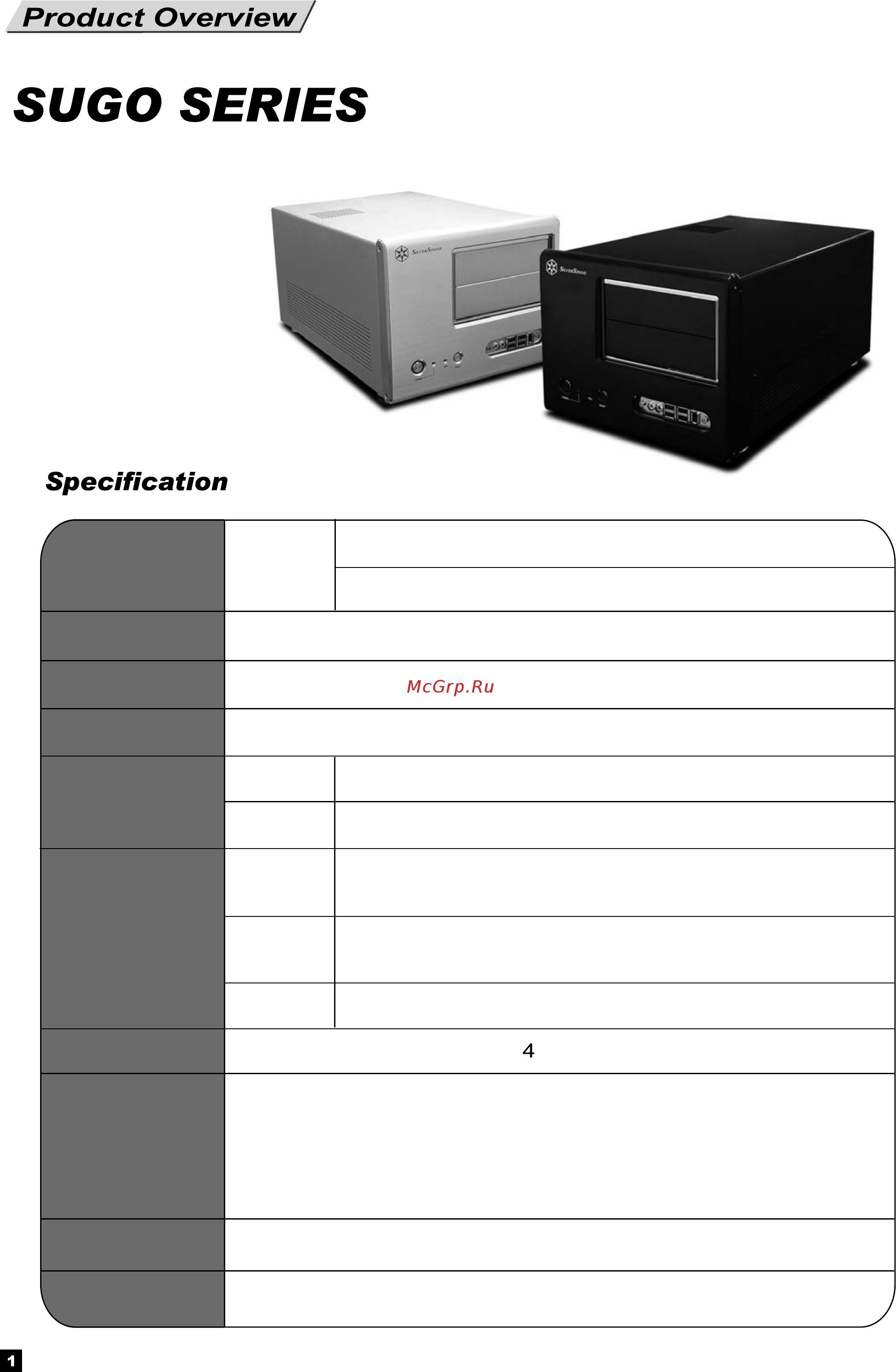 SilverStone SST-SG02B [2/20] Sst sg01 f