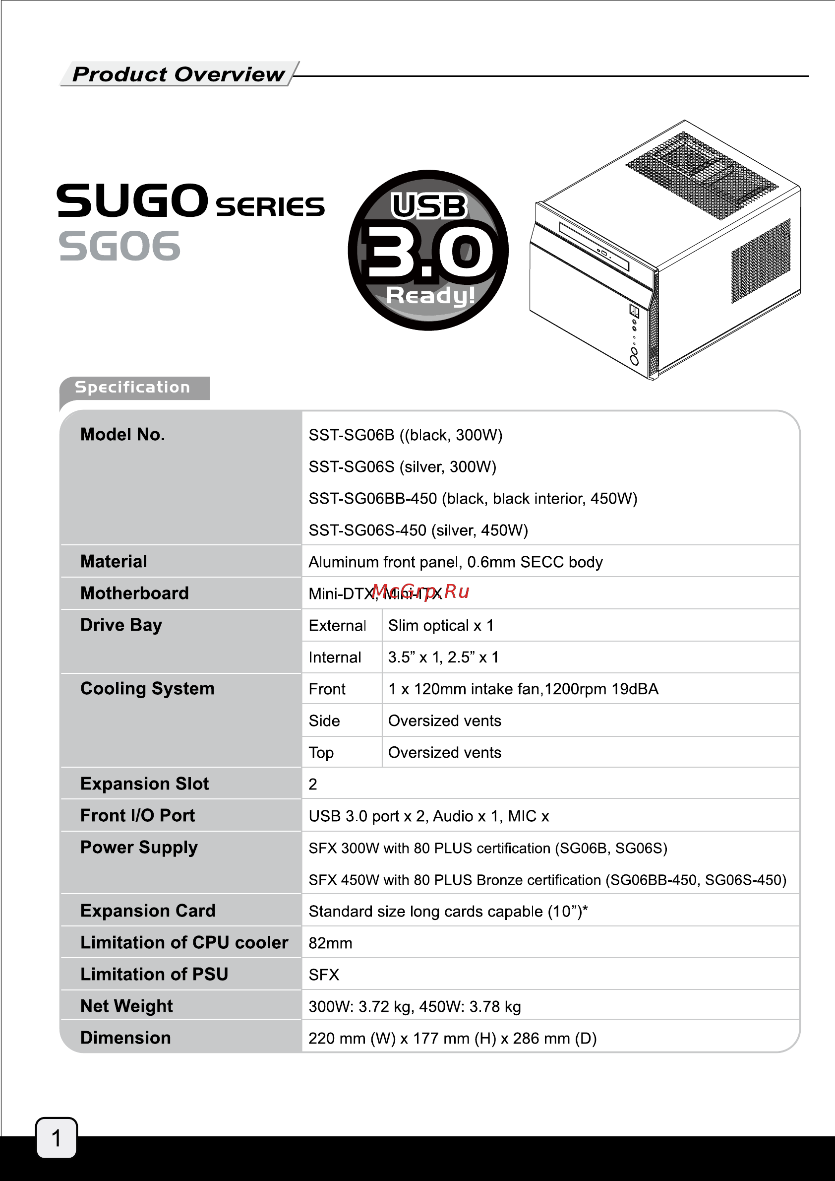 SilverStone SST-SG06BB-450 [2/15] Sg06bb manual p1 v3 out