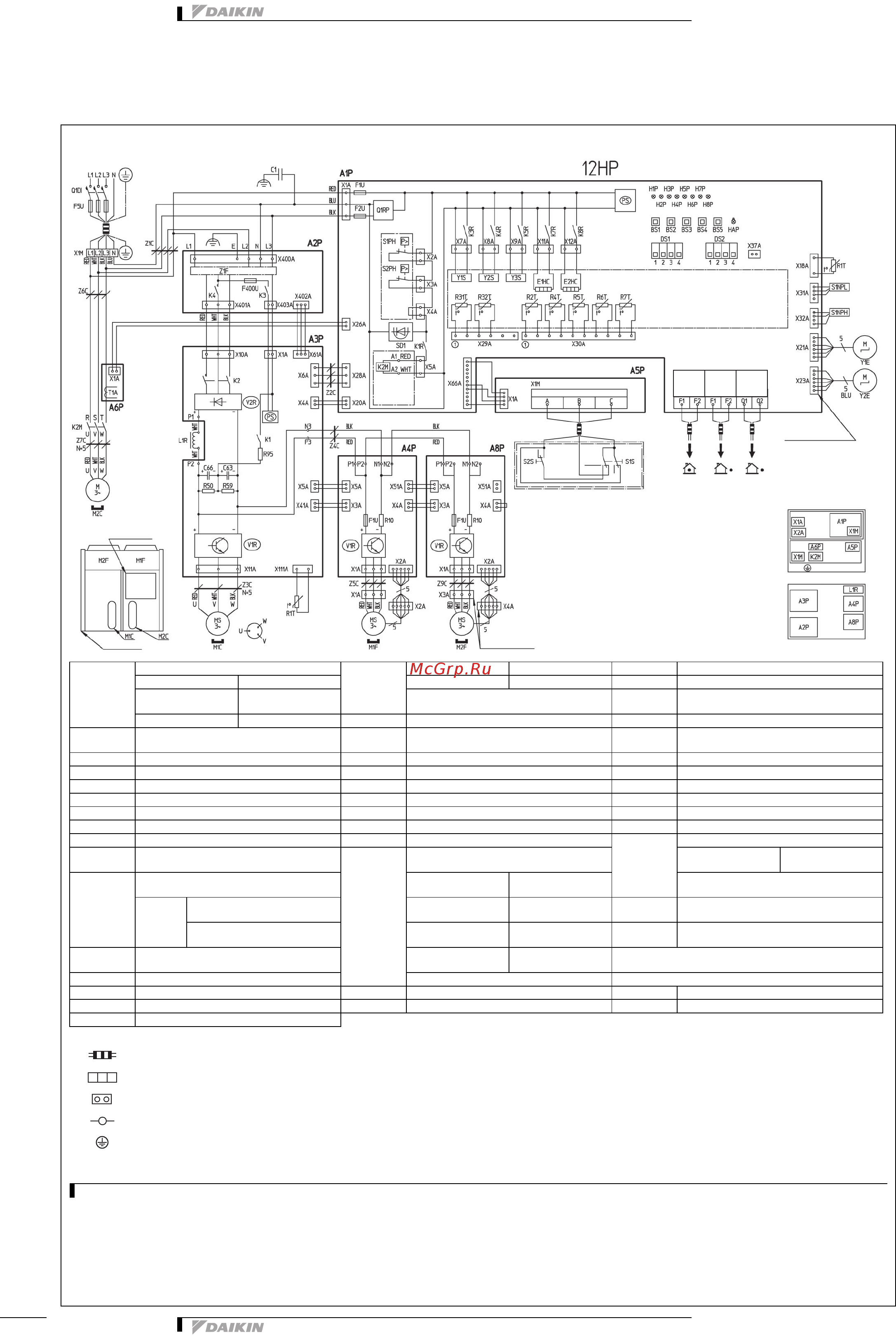 Daikin RXYHQ24P9W1B [72/81] Монтажные схемы