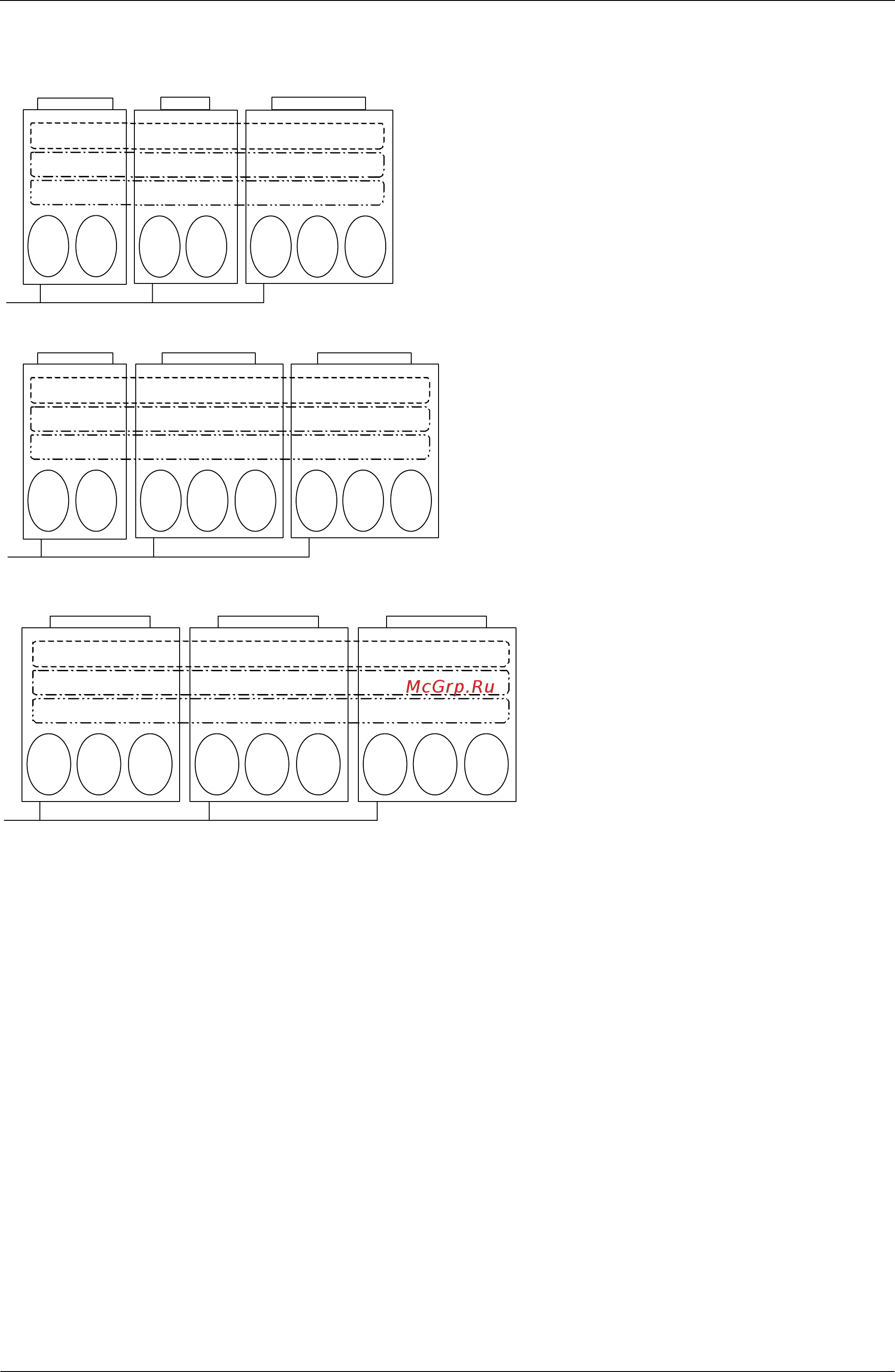 Daikin REYQ34PY1 [113/438] In the case of combination of 3 outdoor units the above diagram shows master unit slave unit 1 and slave unit 2 from left to right compressors may operate in any pattern oth...
