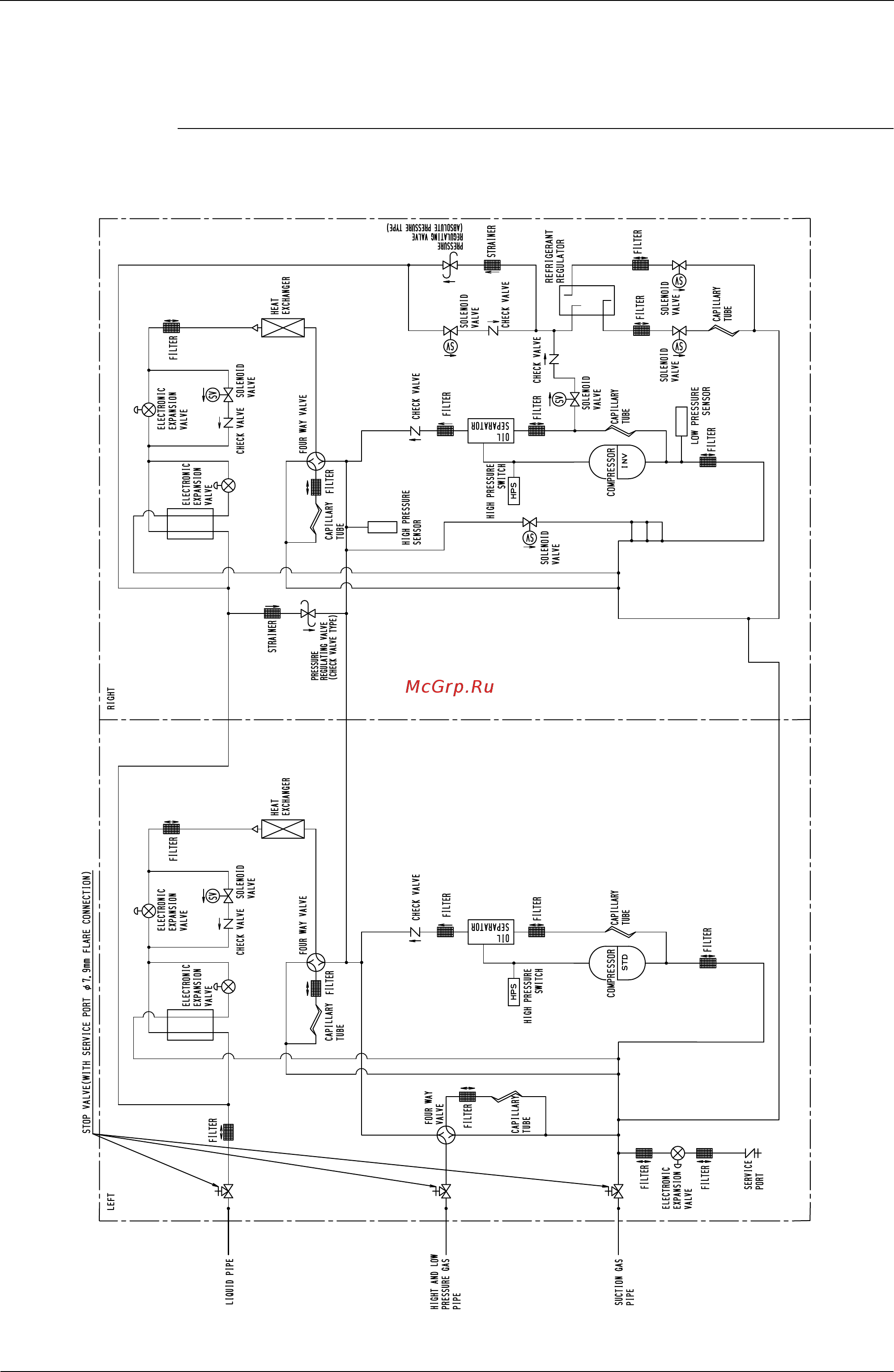 Daikin REYQ38PY1 [363/438] Piping diagrams