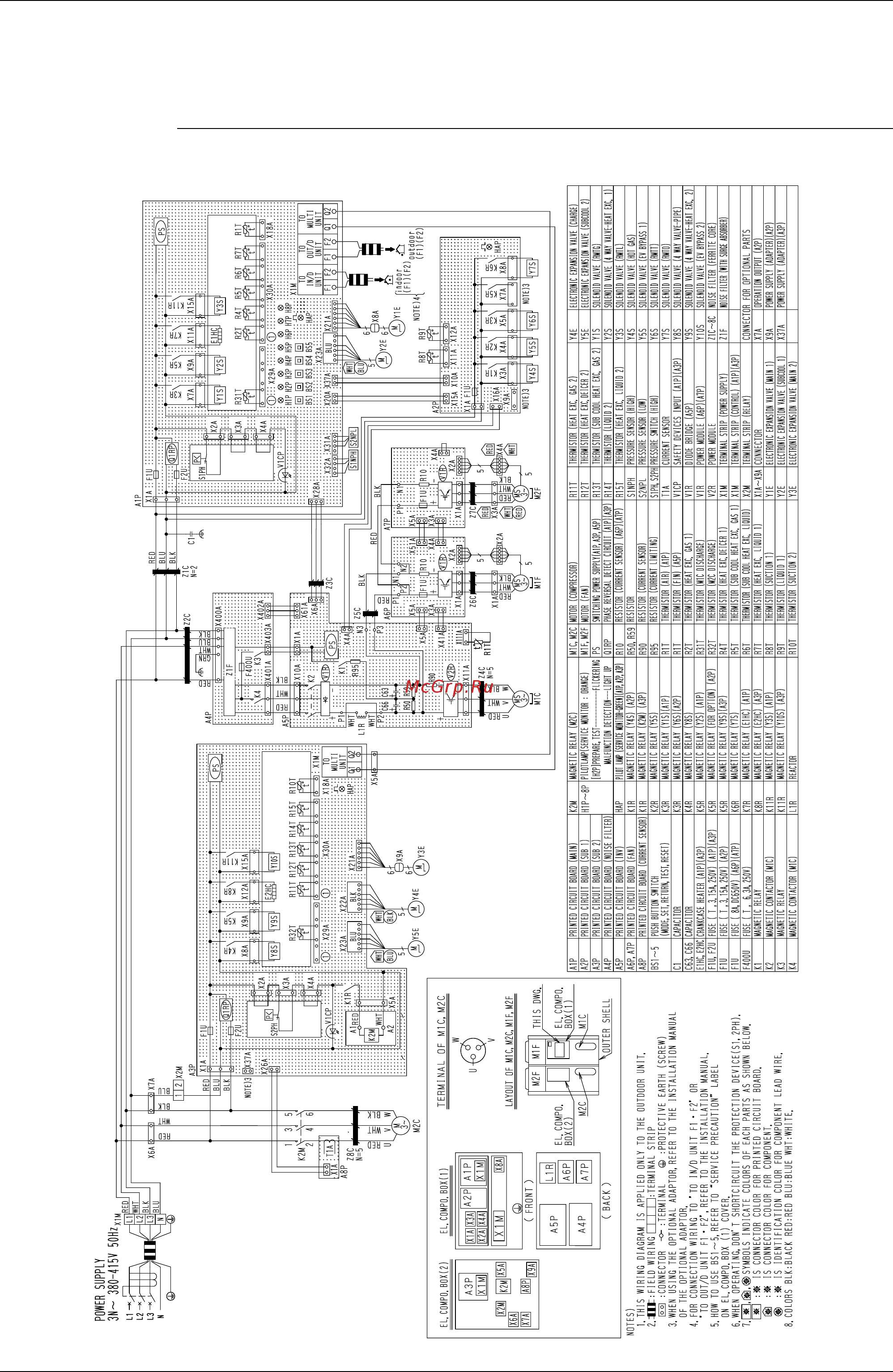 Daikin REYQ34PY1 [372/438] Wiring diagrams for reference