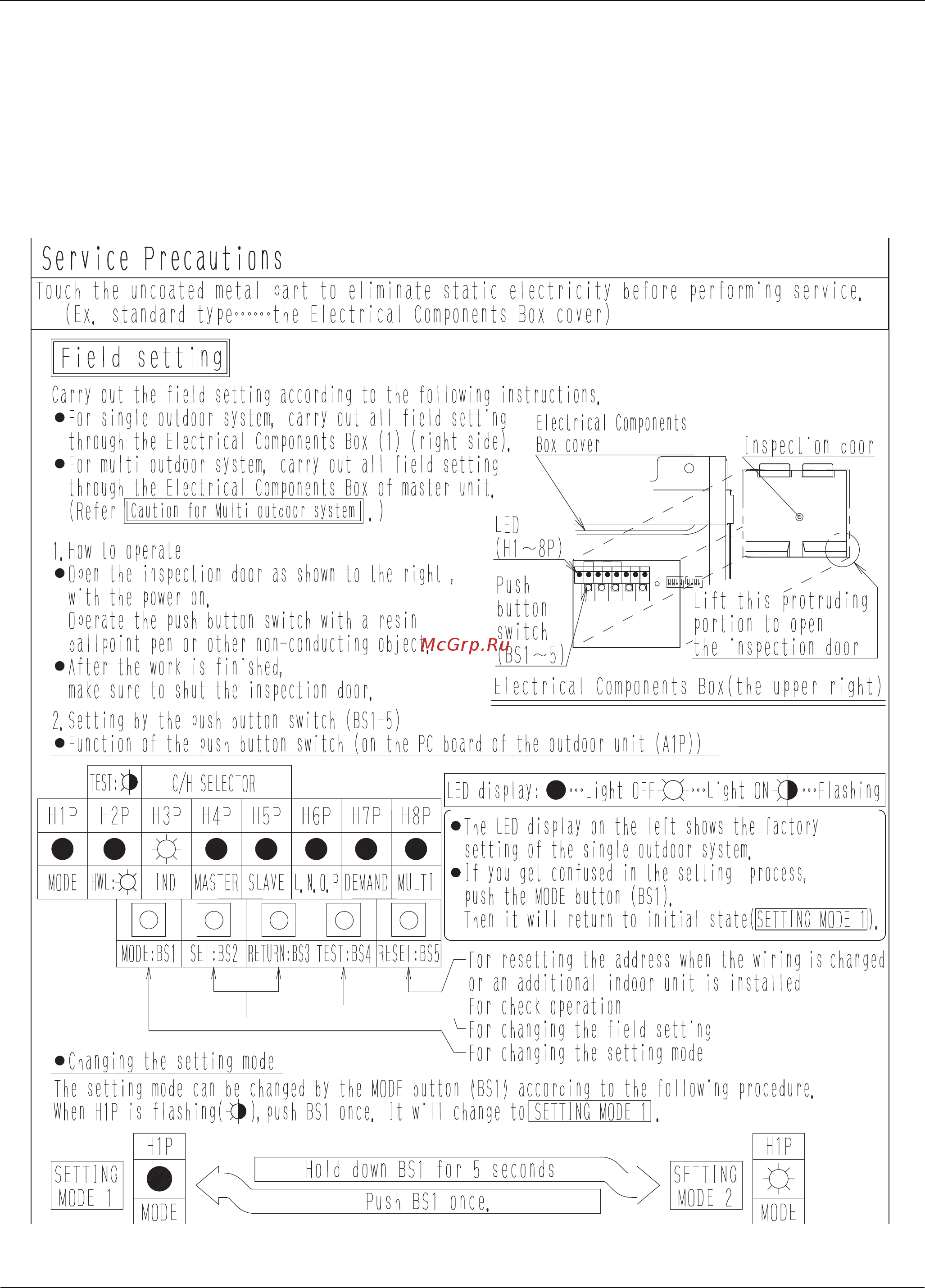 Daikin RXYQ96PATJ [103/108] How to set the unit to high esp
