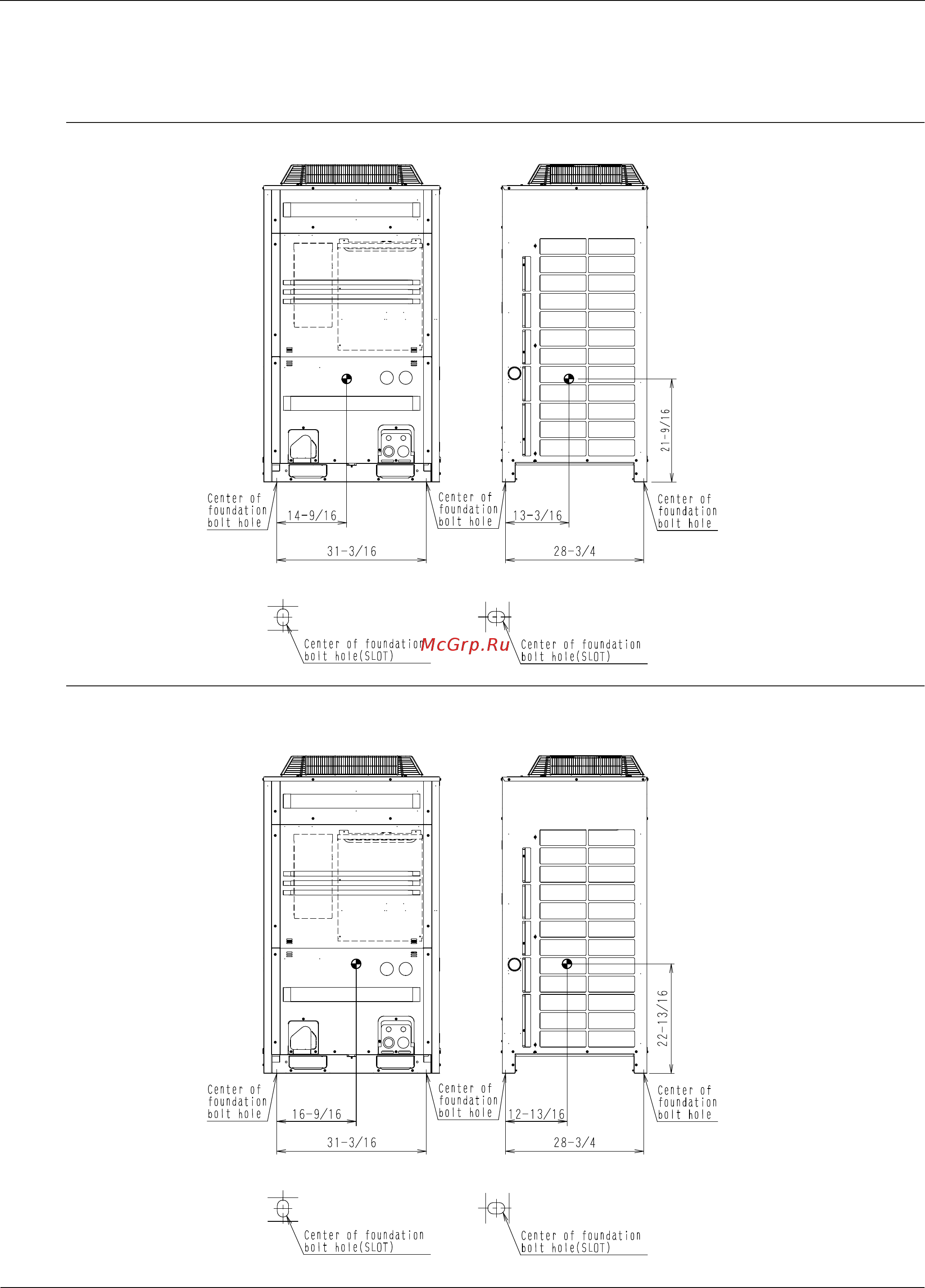 Daikin RXYQ96PATJ [4/108] Center of gravity