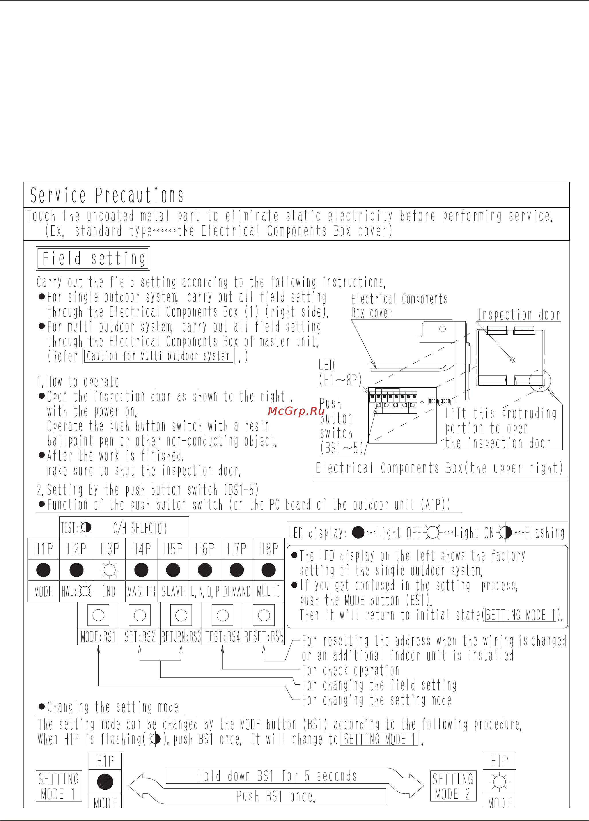 Daikin RXYQ96PATJ [98/108] External static pressure setting
