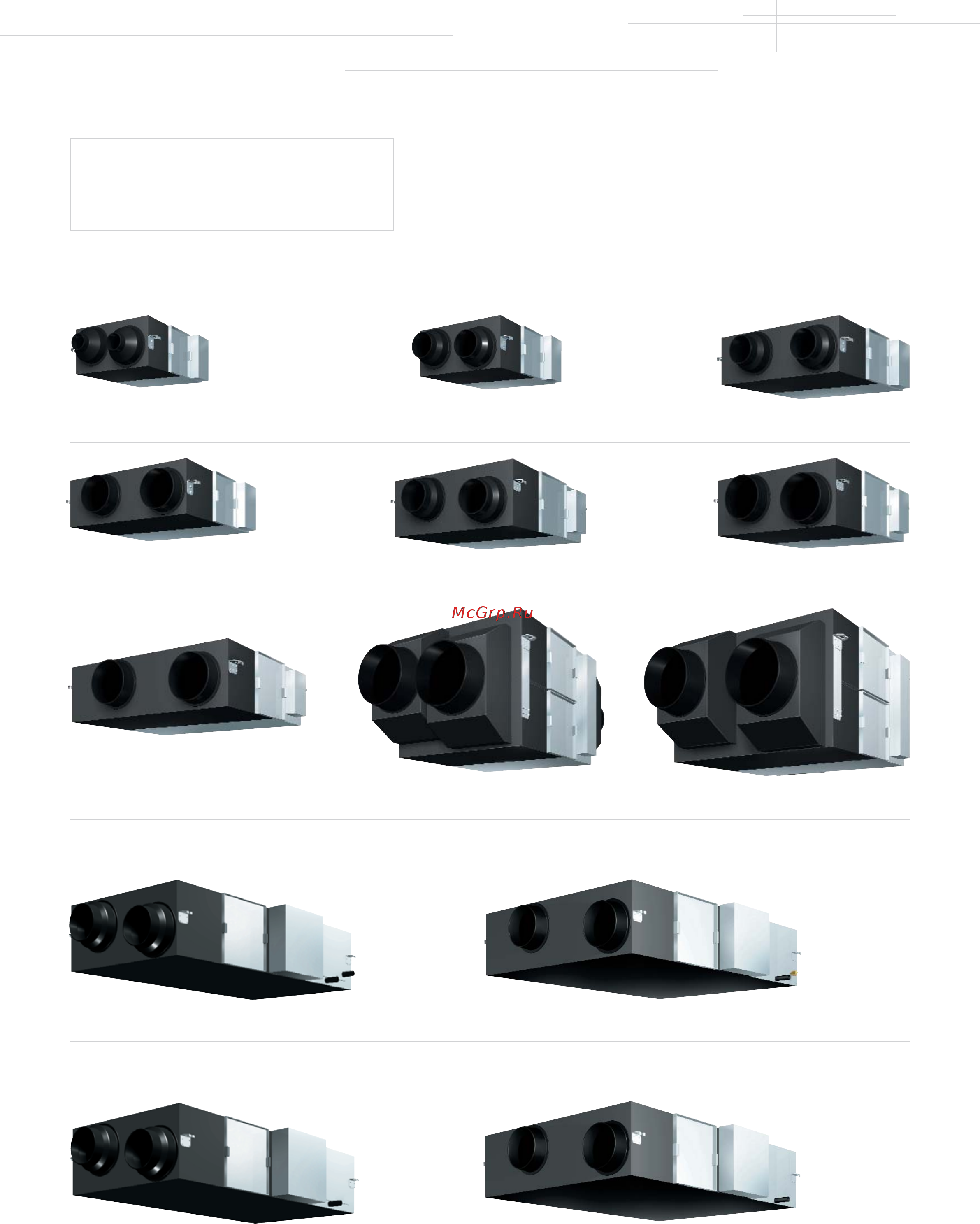 Daikin VAM1000FA [12/24] Iv line up