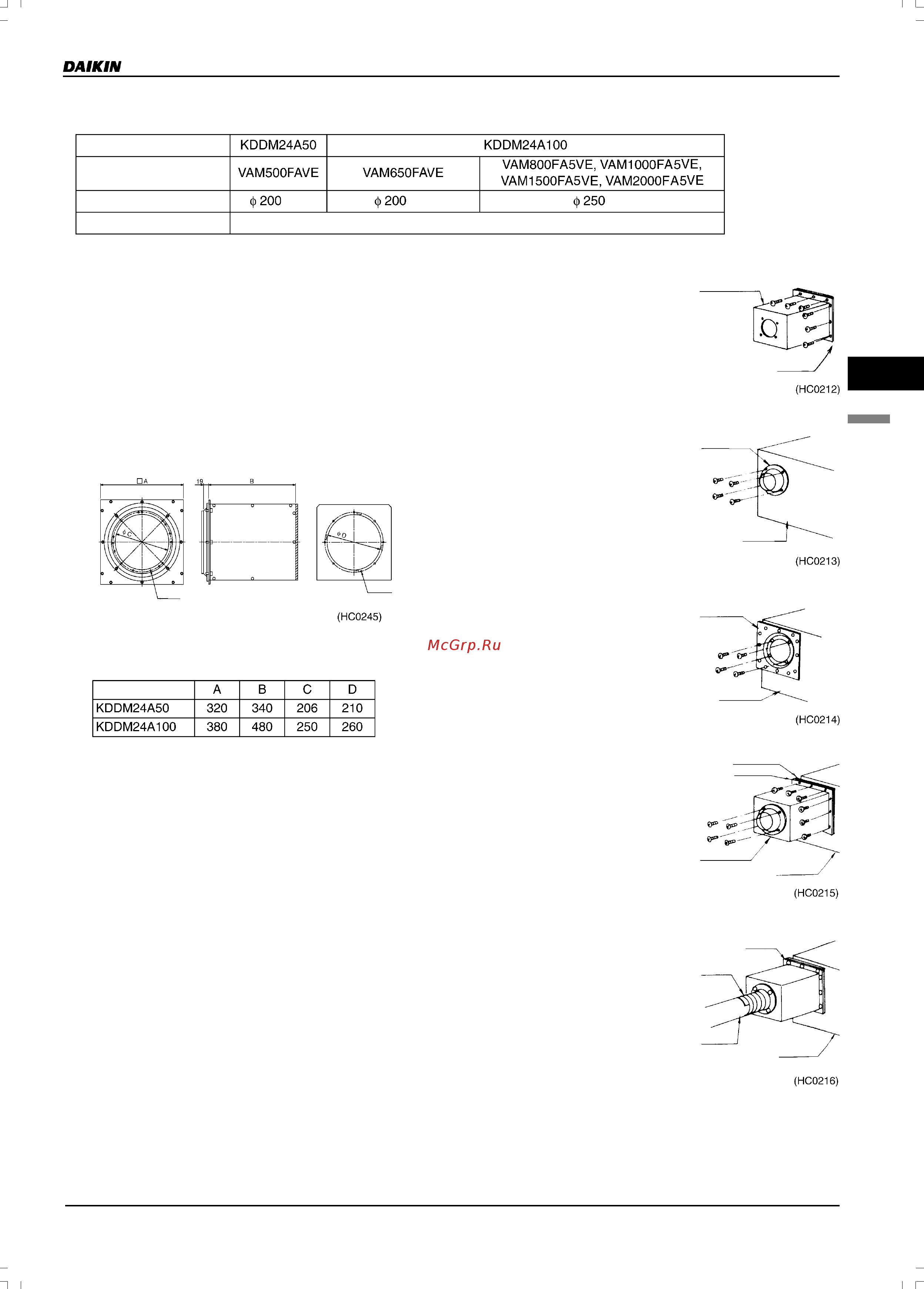 Daikin VAM1500FA [155/179] Kddm24a50 kddm24a100 глушитель