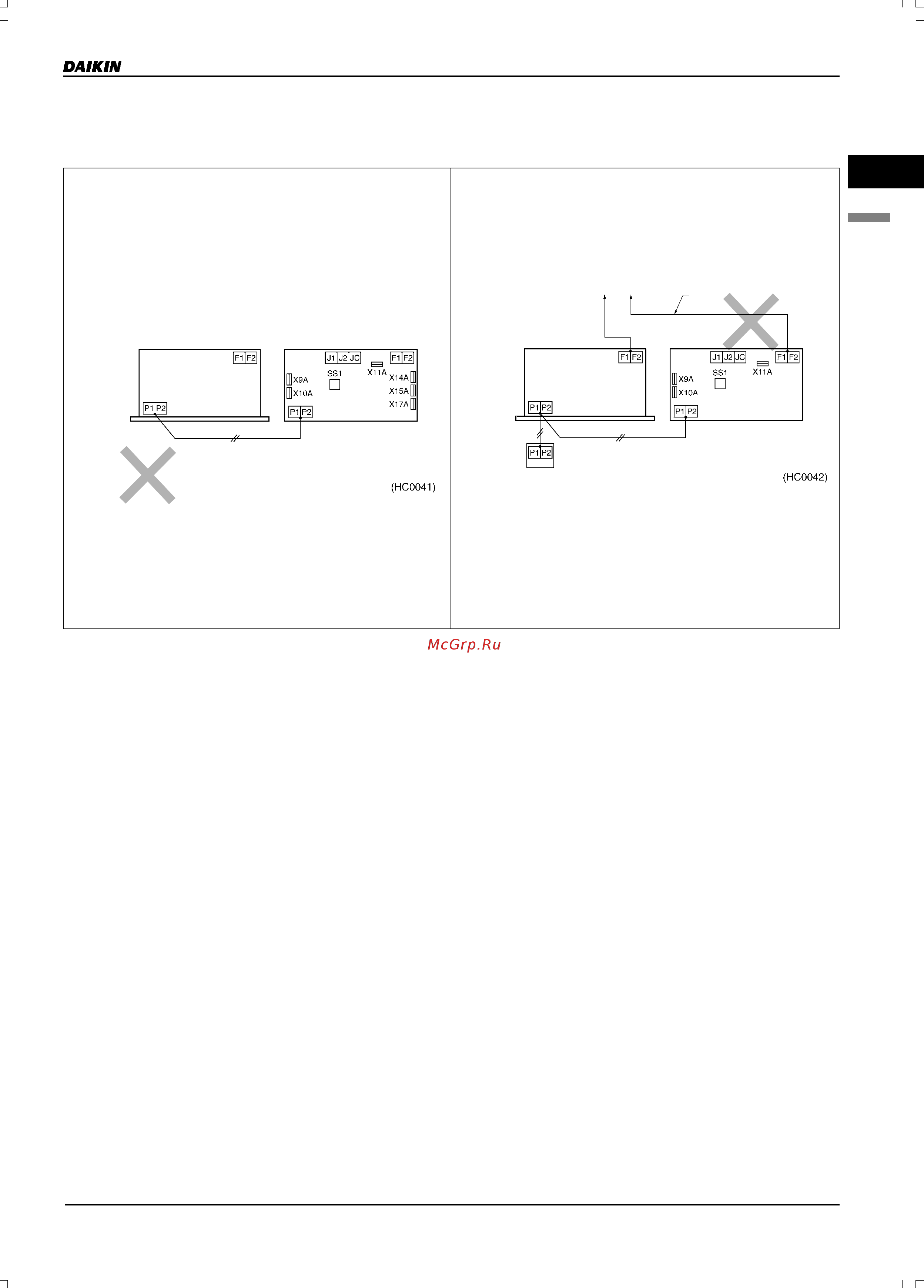 Daikin VAM1500FA [31/179] Примеры ошибок при монтаже и проектировании системы
