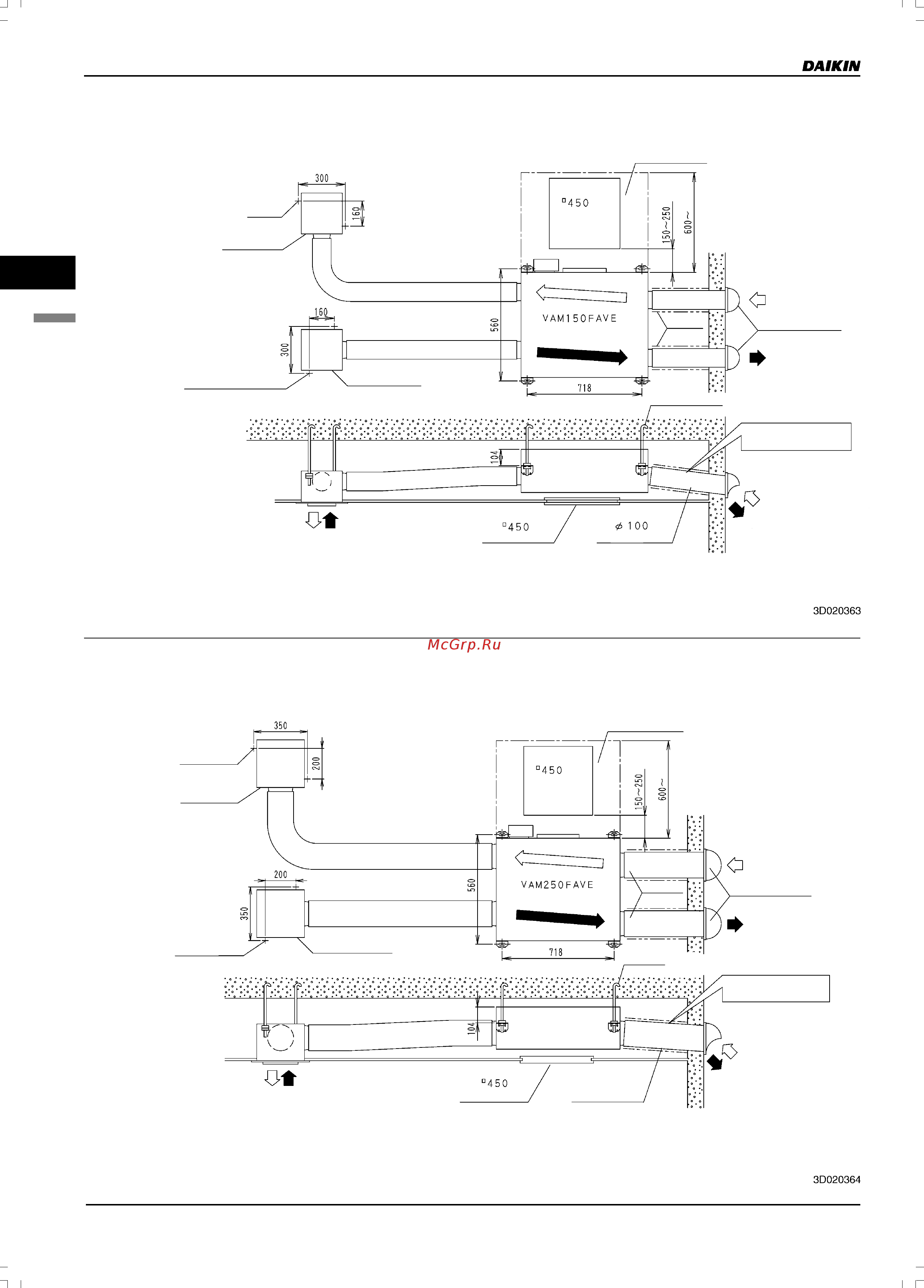 Daikin VAM1500FA [74/179] Стандартная схема установки