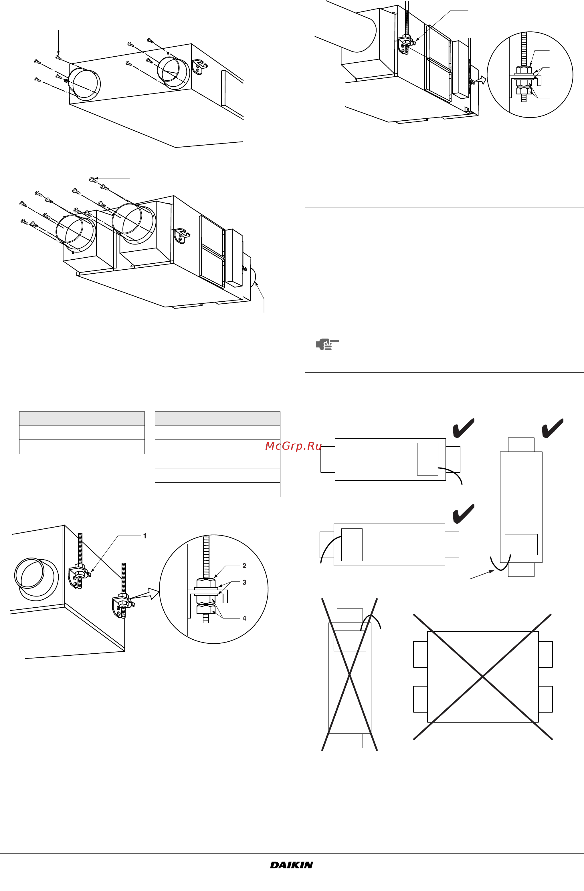 Daikin VAM500FB [7/28] Installation of hrv