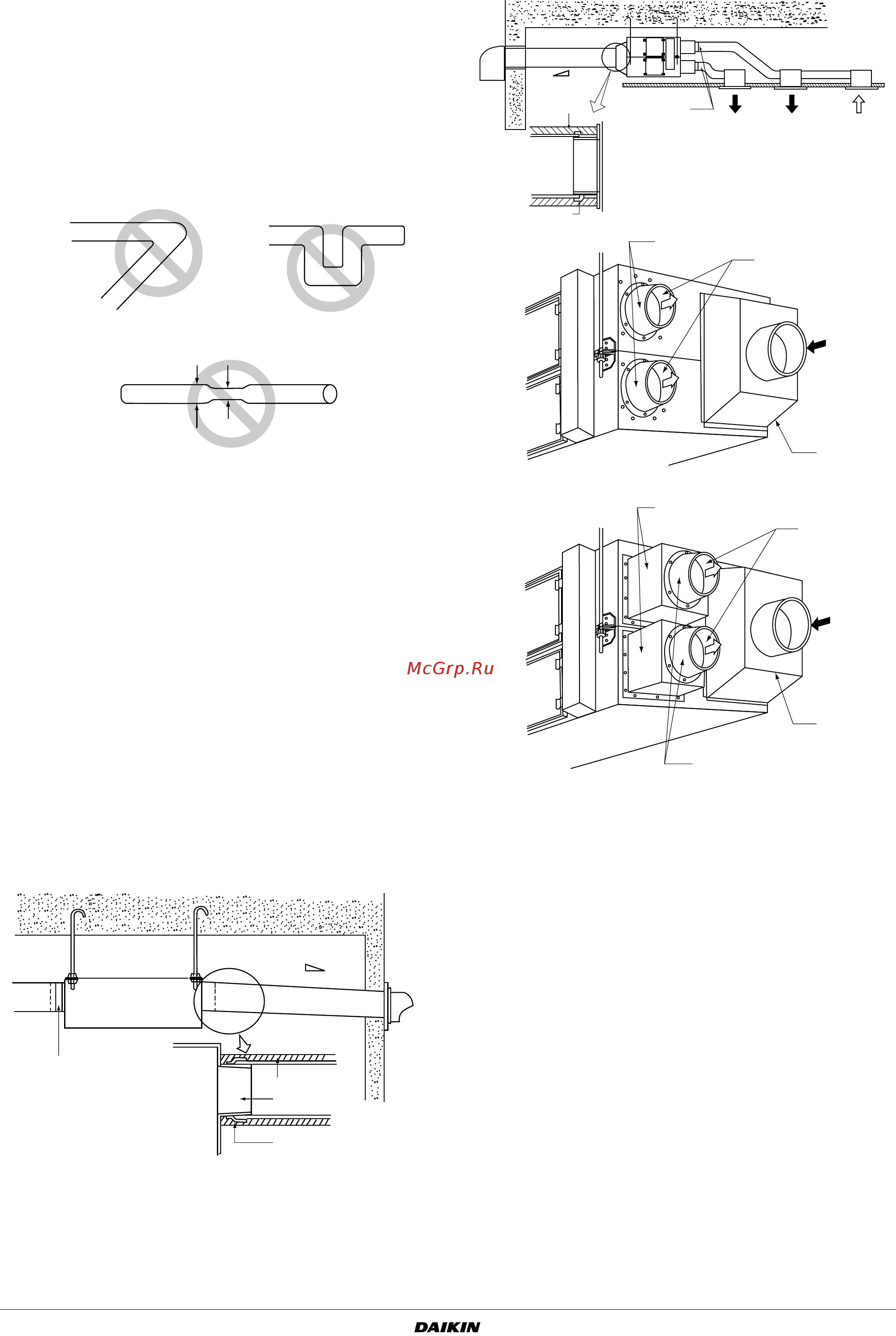 Daikin VAM500FB [8/28] Duct connection