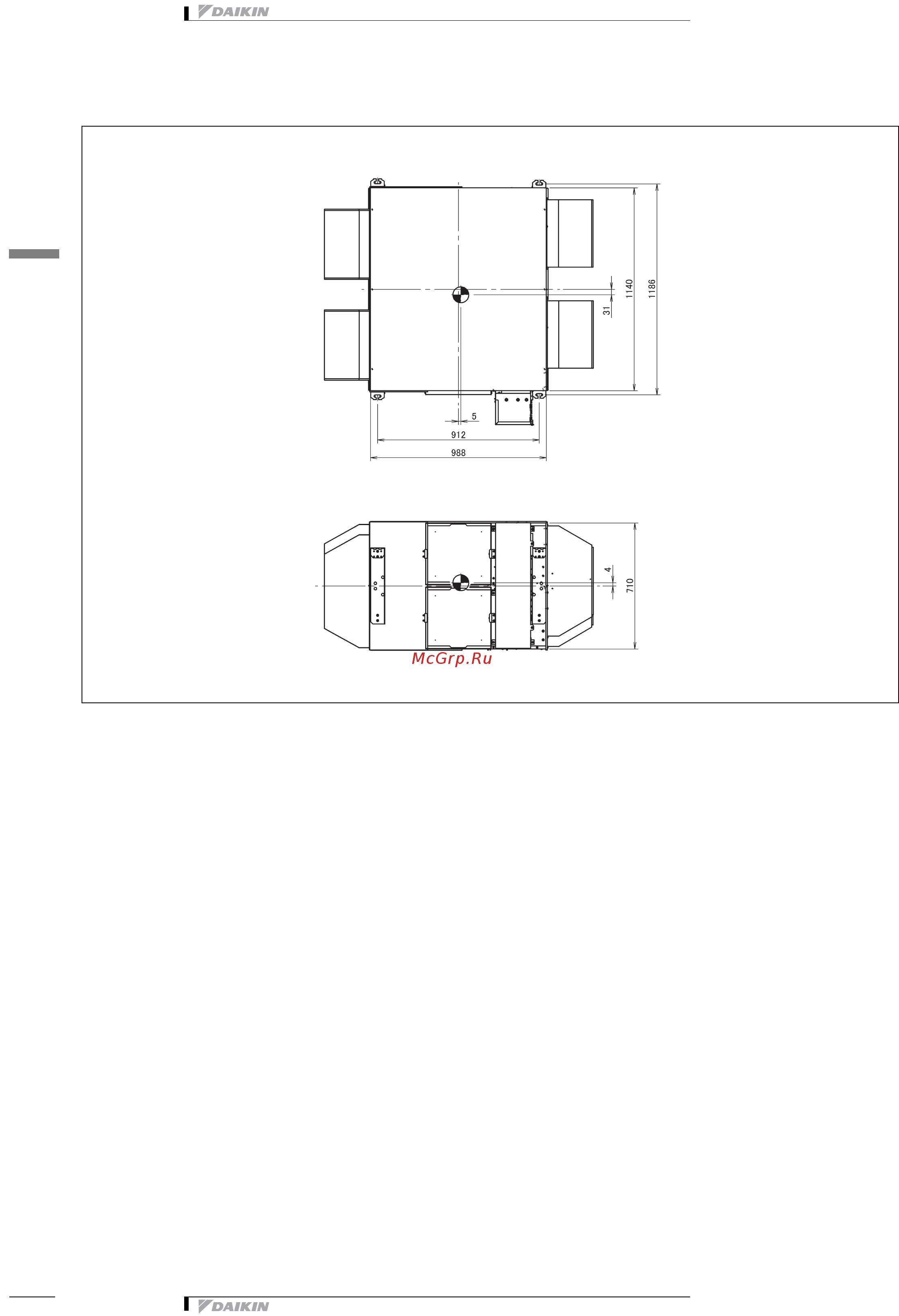 Daikin VAM500FB [18/45] Центр тяжести