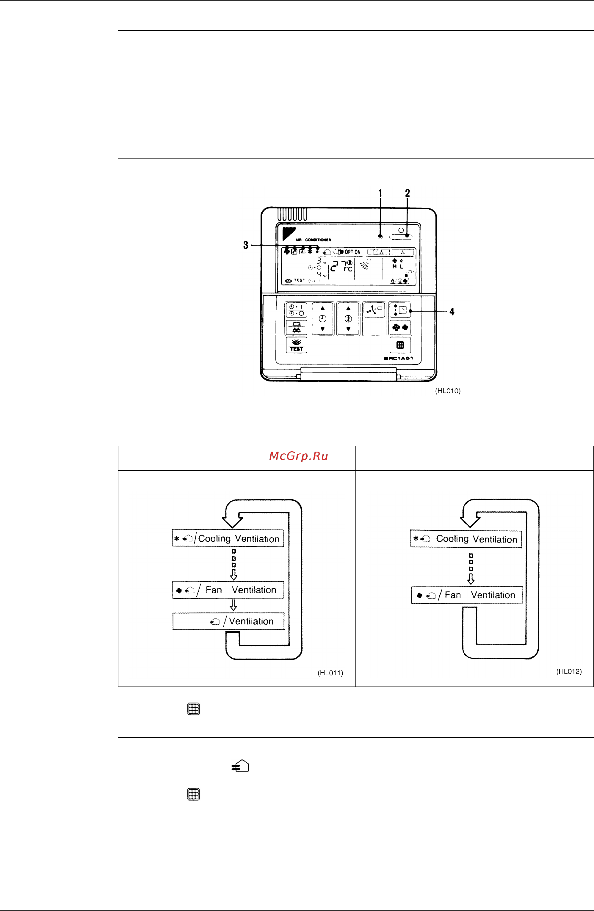 Daikin VAM500FJVE [22/84] Independent operation of the hrv unit using the centralized controller dcs302b61