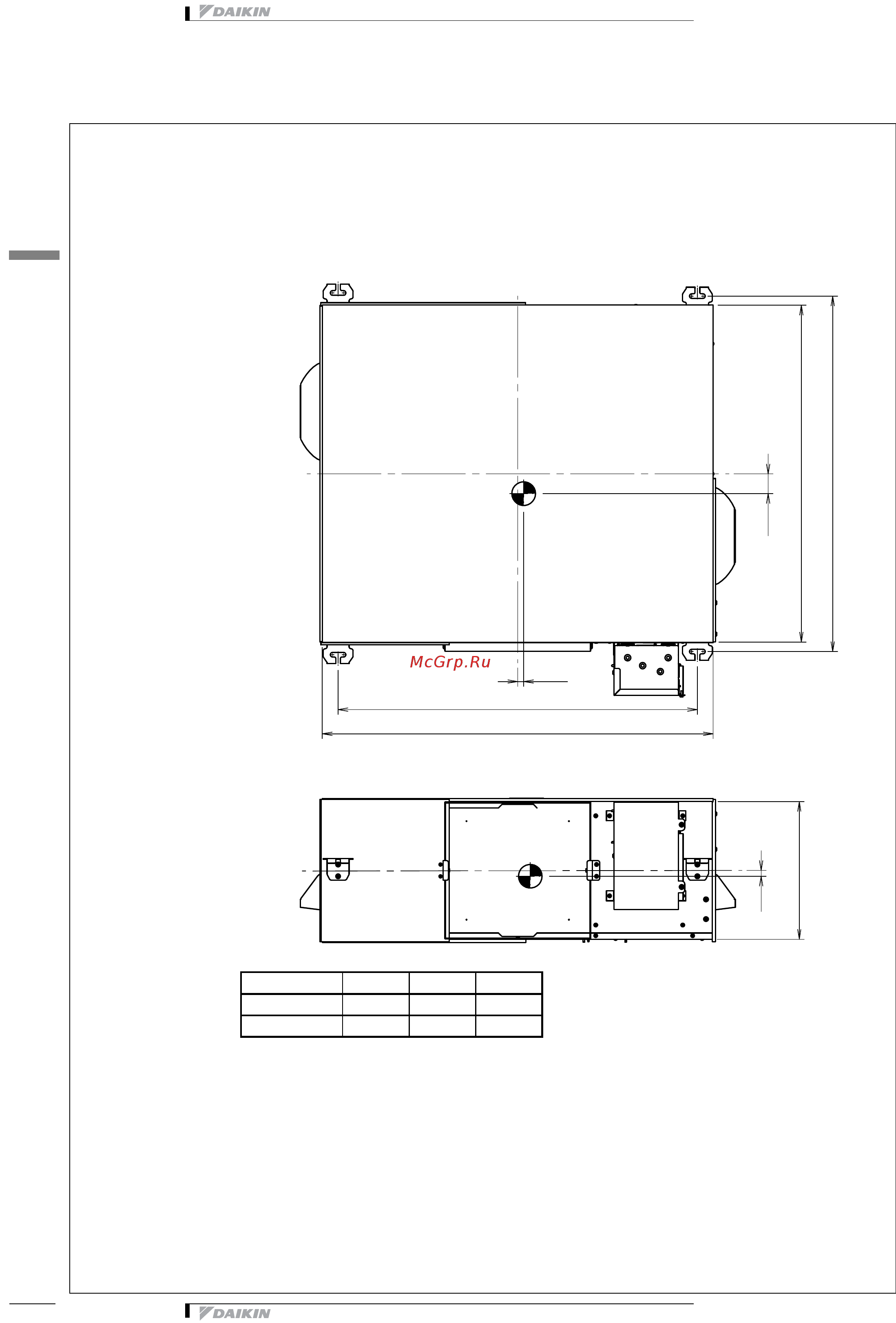 Daikin VAM2000FCVE [18/51] Центр тяжести
