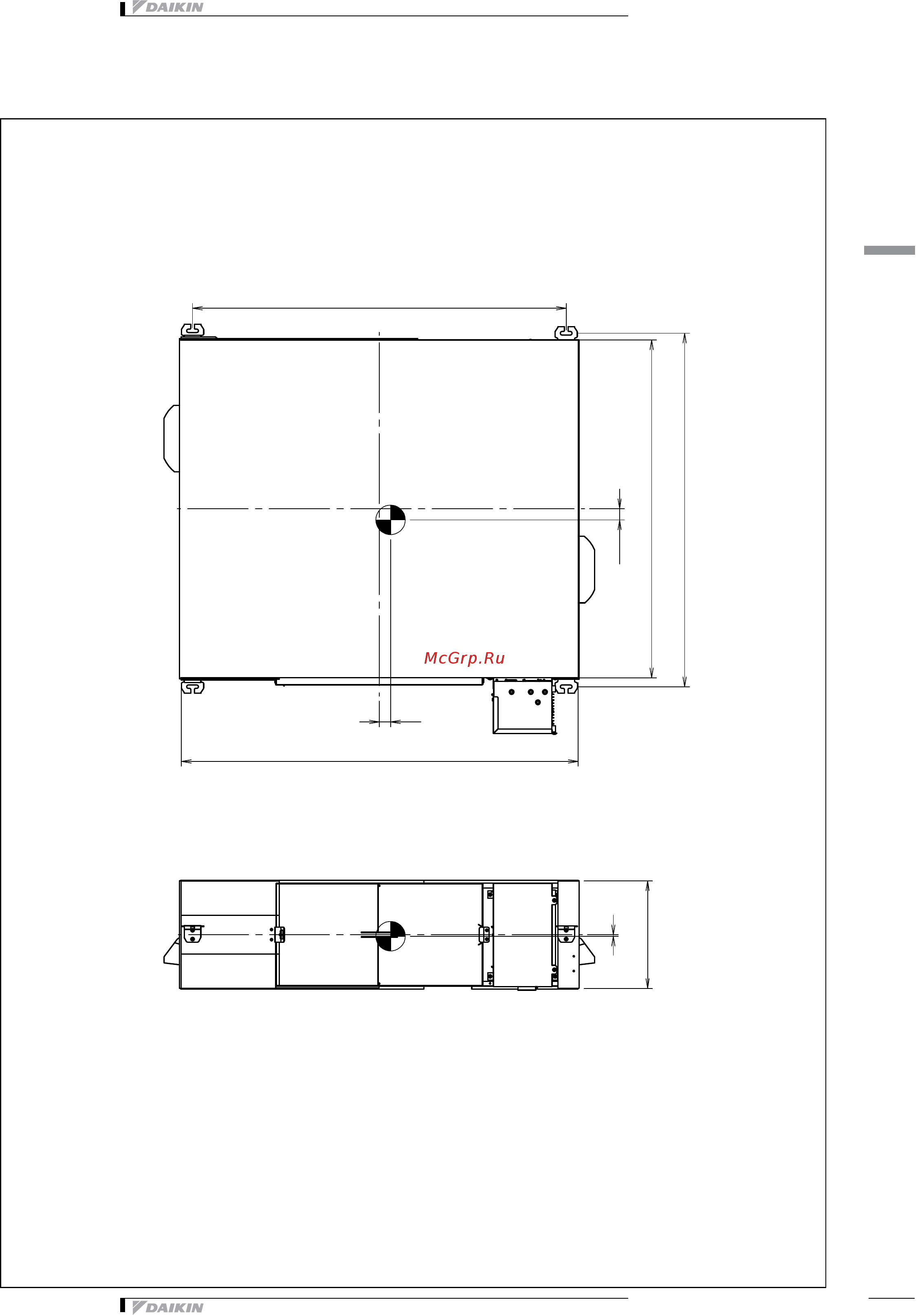 Daikin VAM350J7VEB [15/35] Centre of gravity