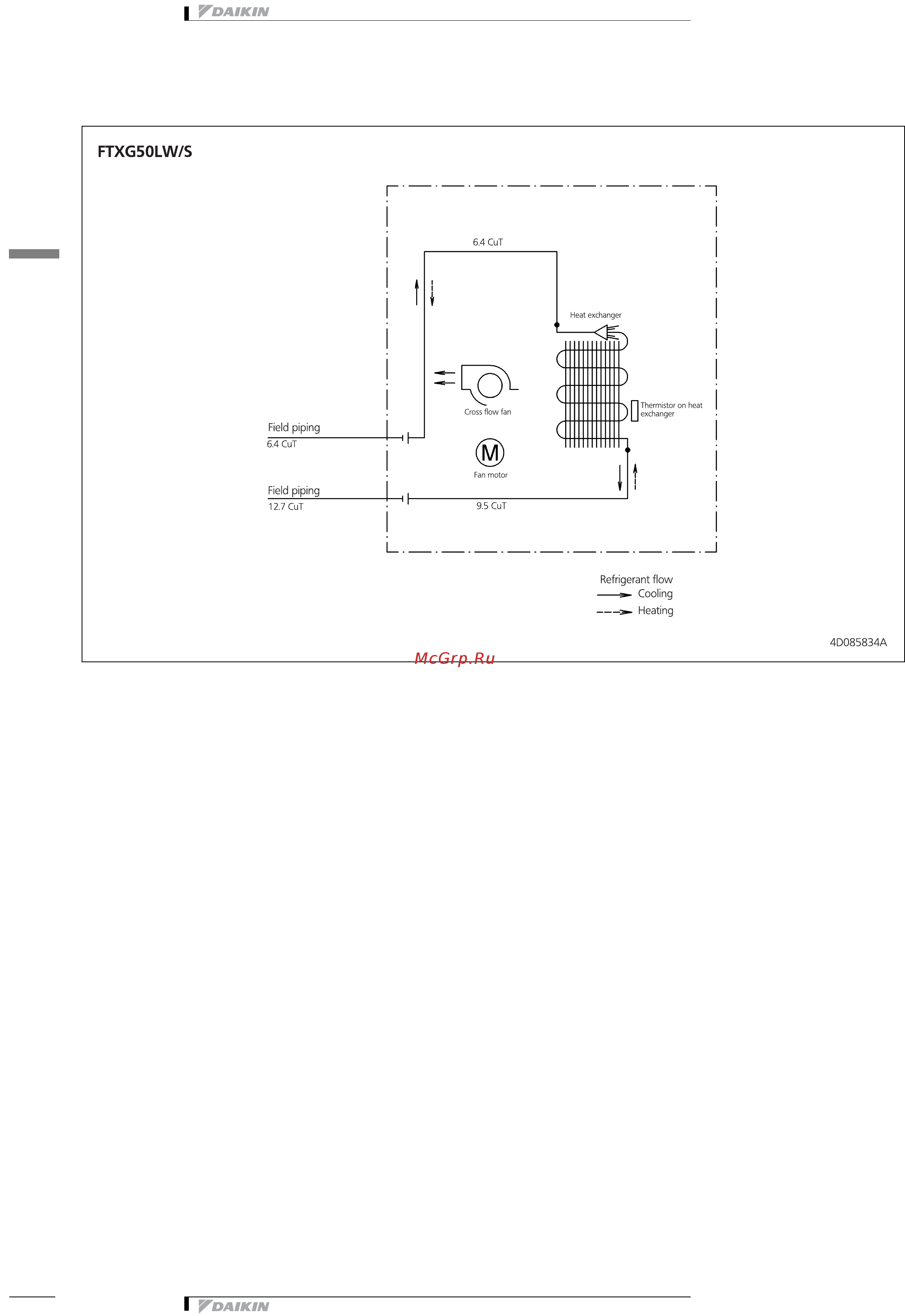 Daikin FTXG25LV1BS [12/17] Piping diagrams