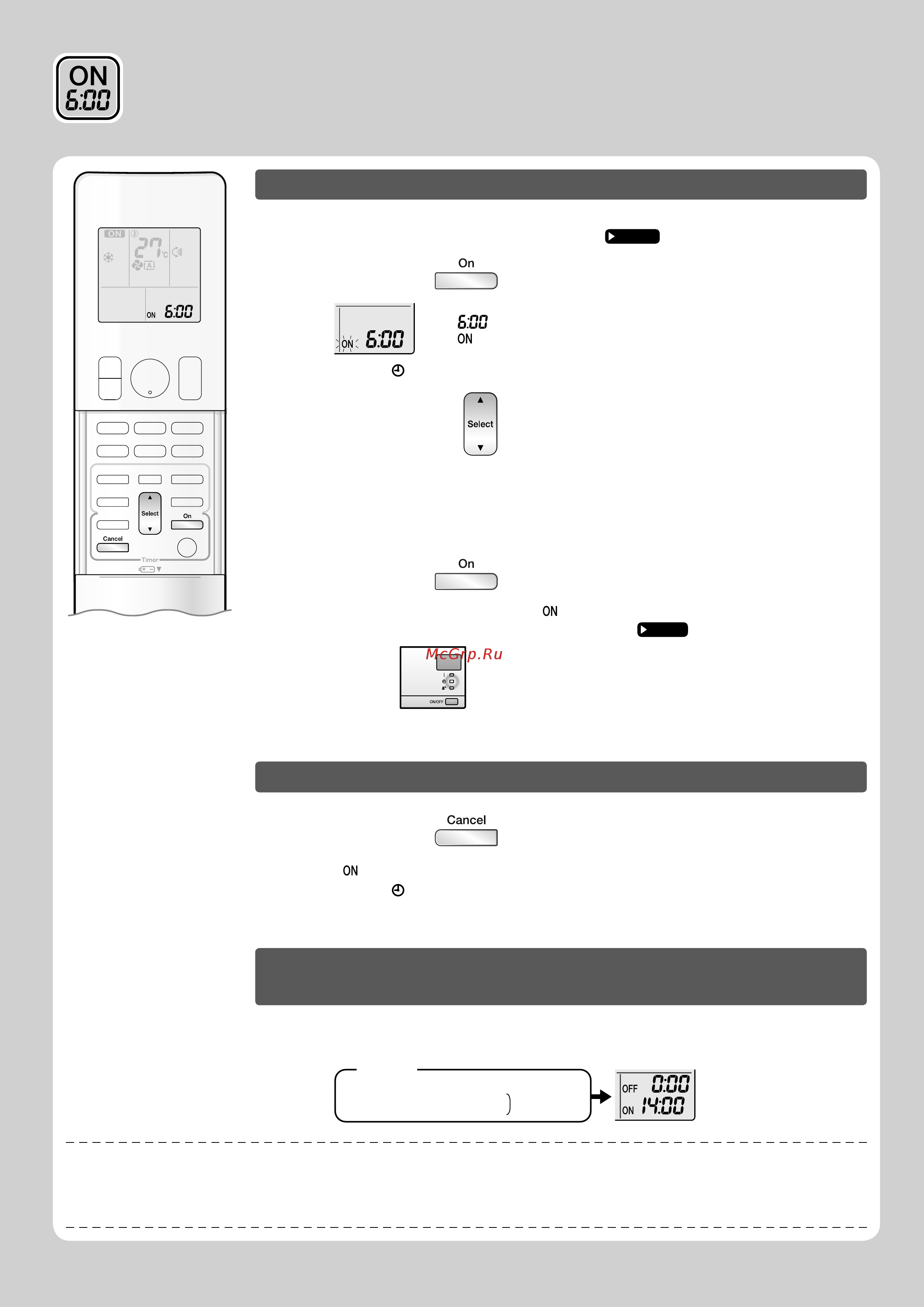Daikin CTXS35K3V1B [23/44] Работа таймера включения