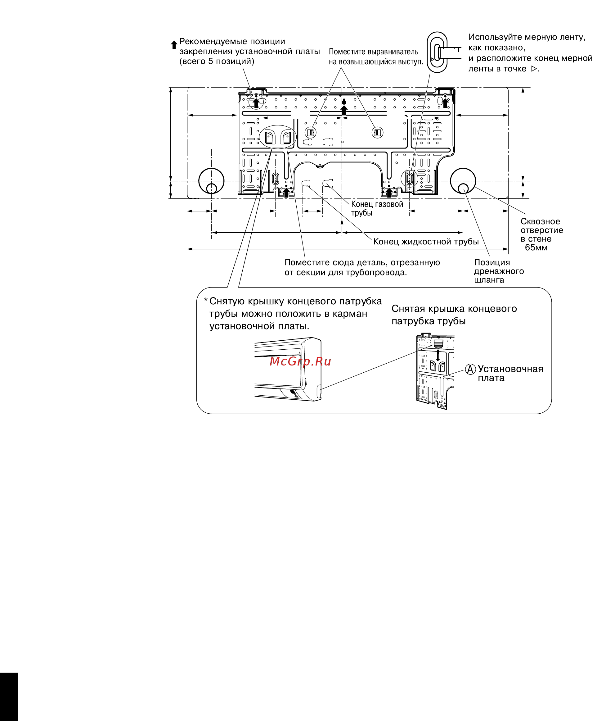 Daikin FTK20GV1B [6/14] Монтаж комнатноãо блоêа