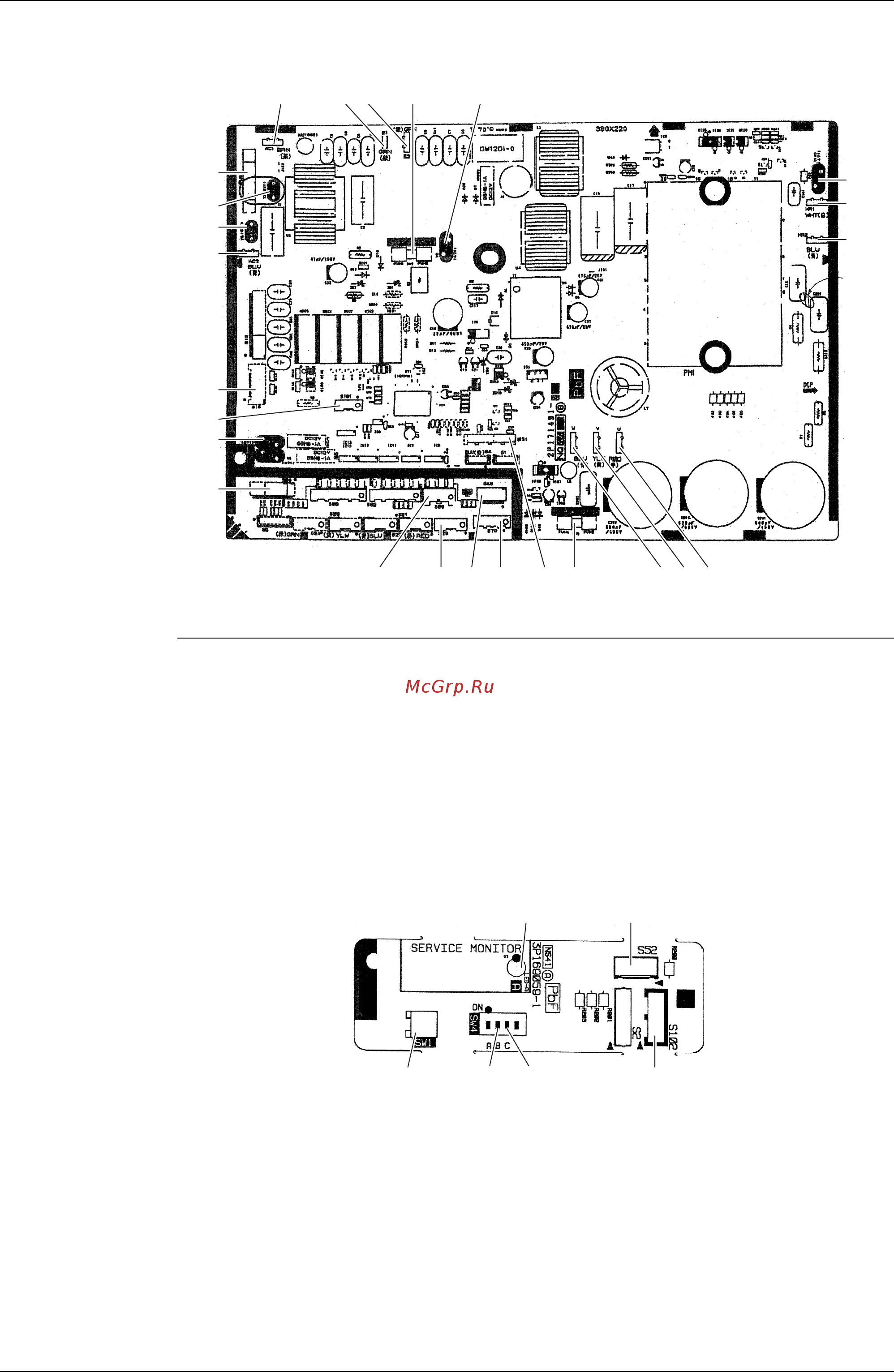 Daikin FTX71GV1B [23/131] Printed circuit board connector wiring diagram 13