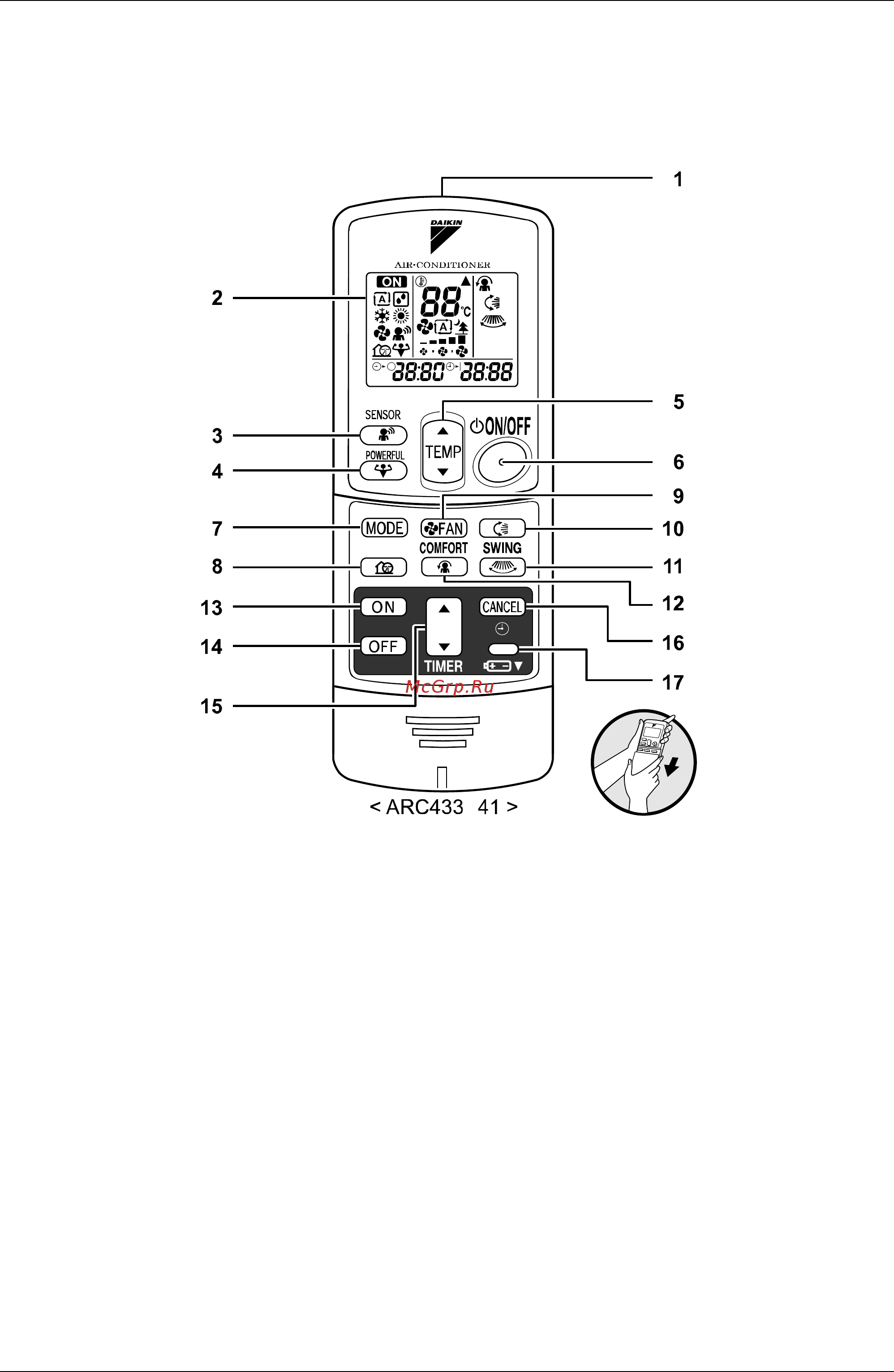 Daikin FTXS71FV1B [130/355] Remote controller