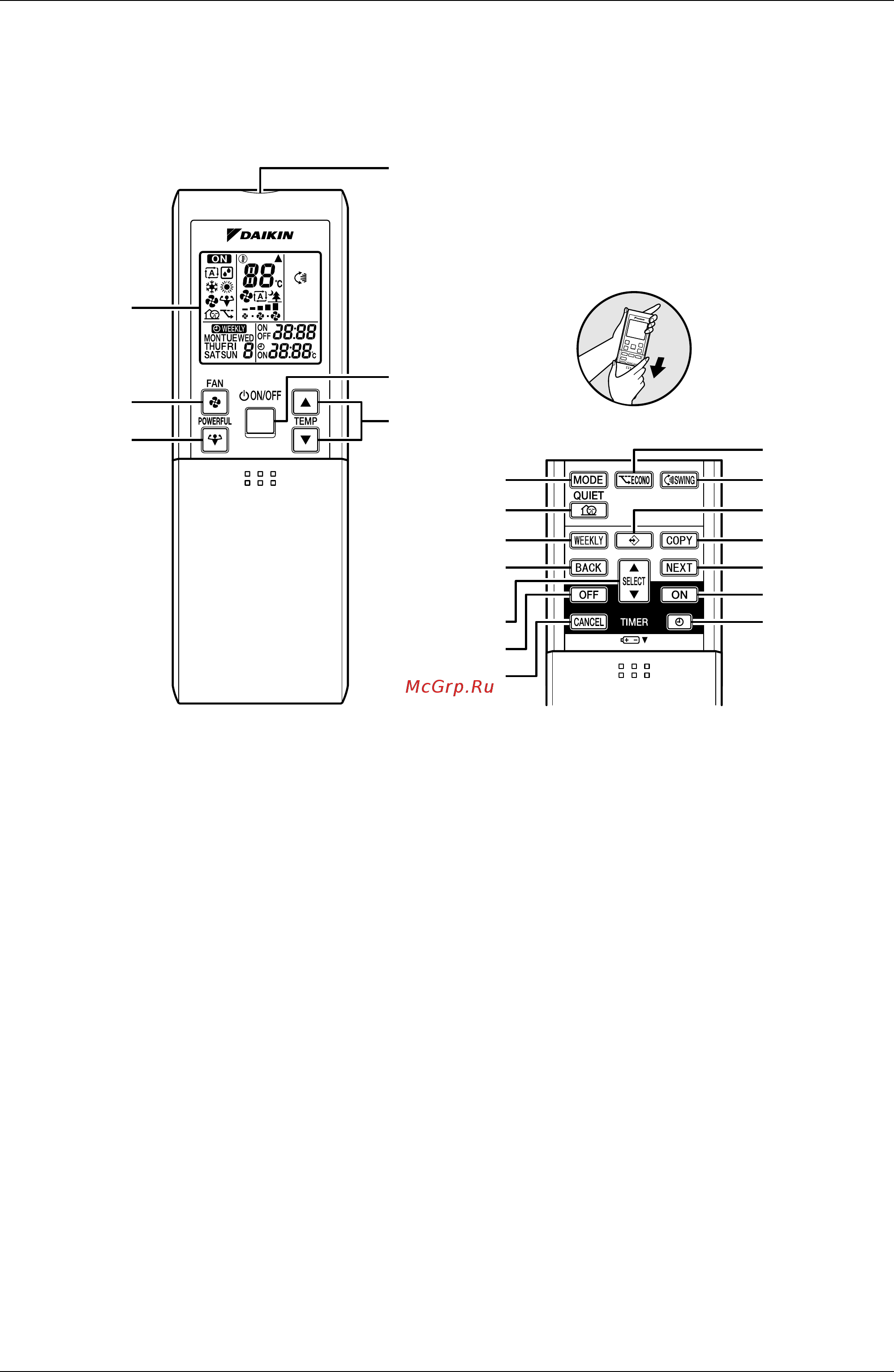 Daikin FTKS71FV1B [196/355] Remote controller