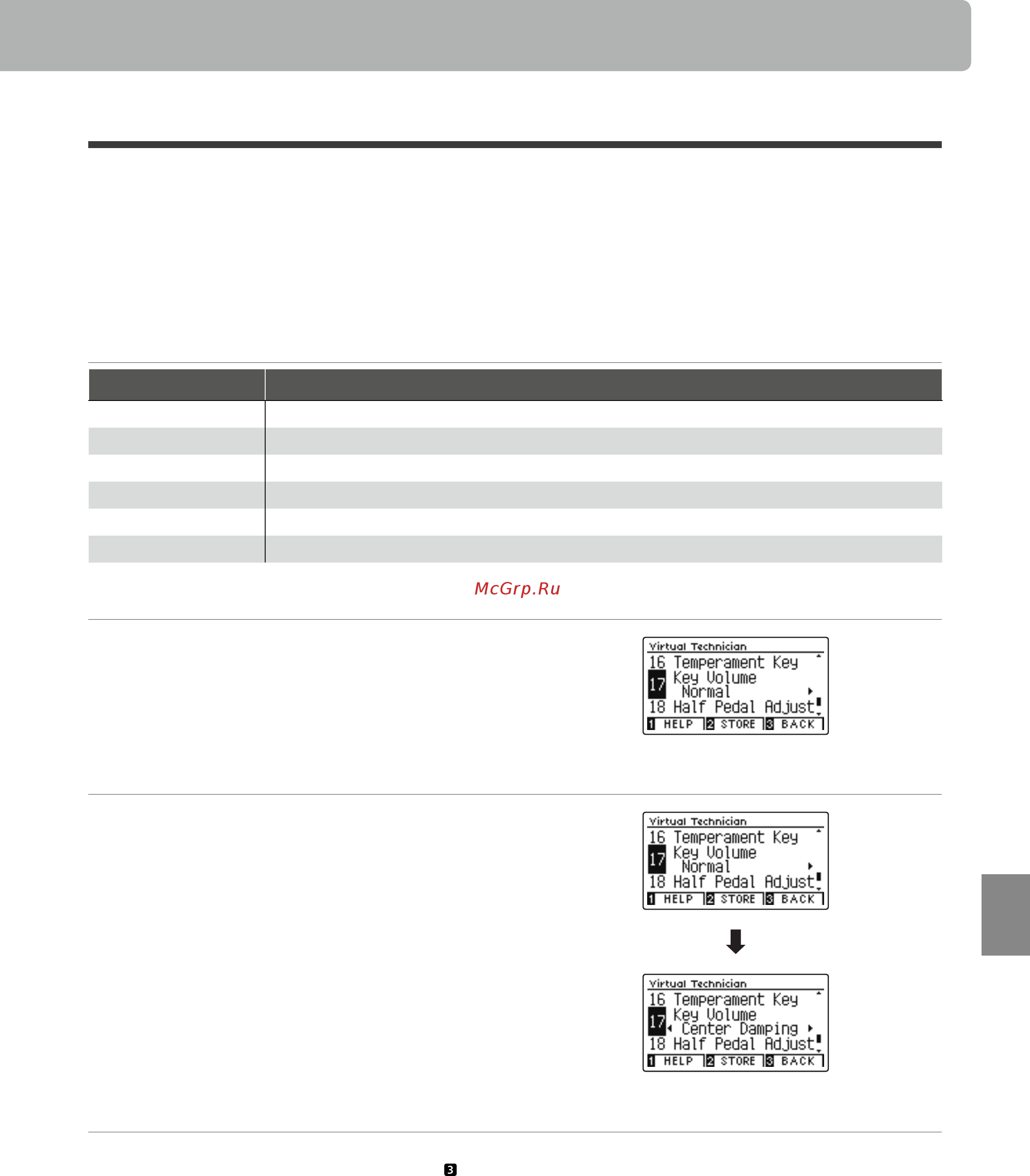 Kawai CN39W [105/152] Key volume громкость клавиатуры