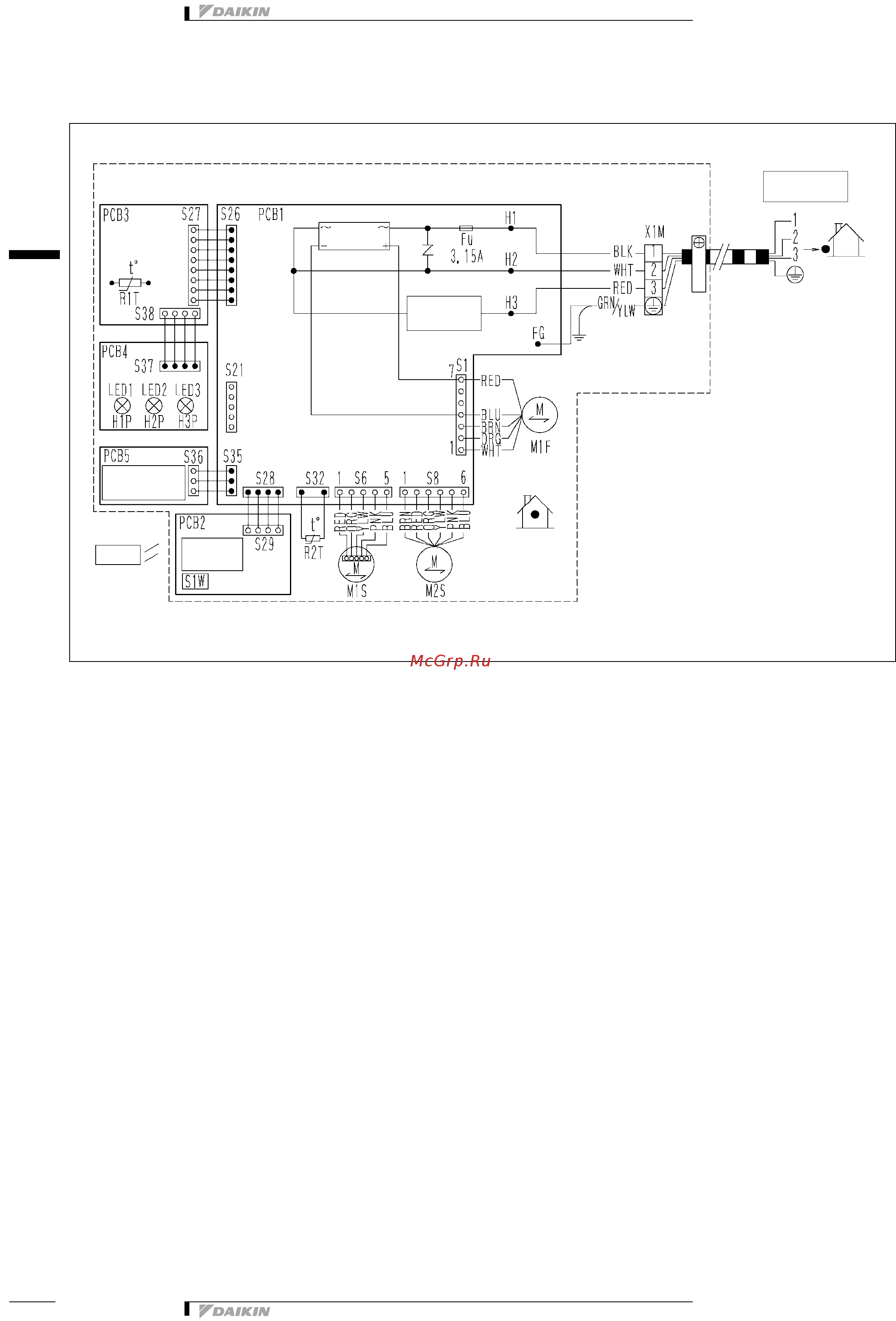 Daikin FTKS71FV1B [9/12] 1 wiring diagram