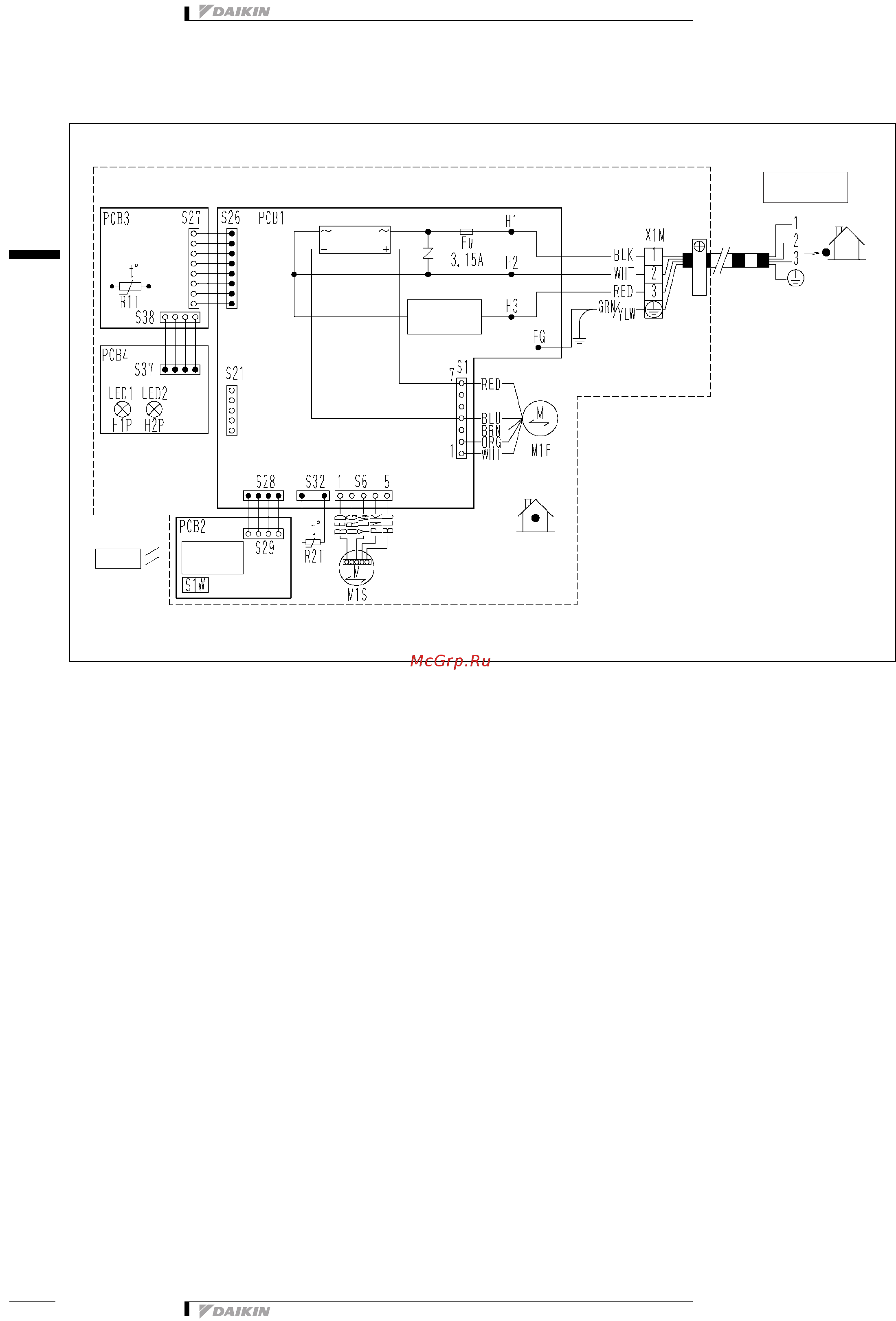 Daikin FTYN60FV1B [9/12] Wiring diagram