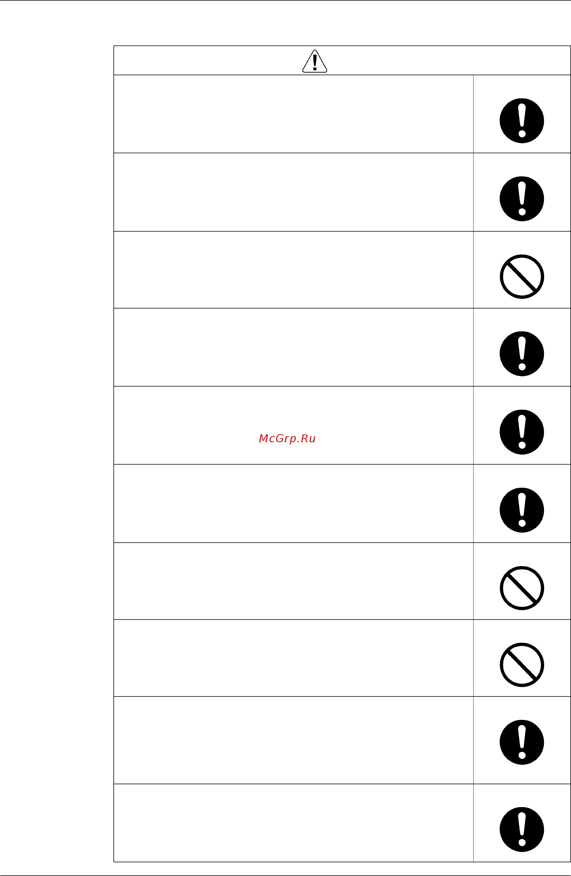 Daikin FVXG50K2V1B [8/147] Cautions regarding safety of users