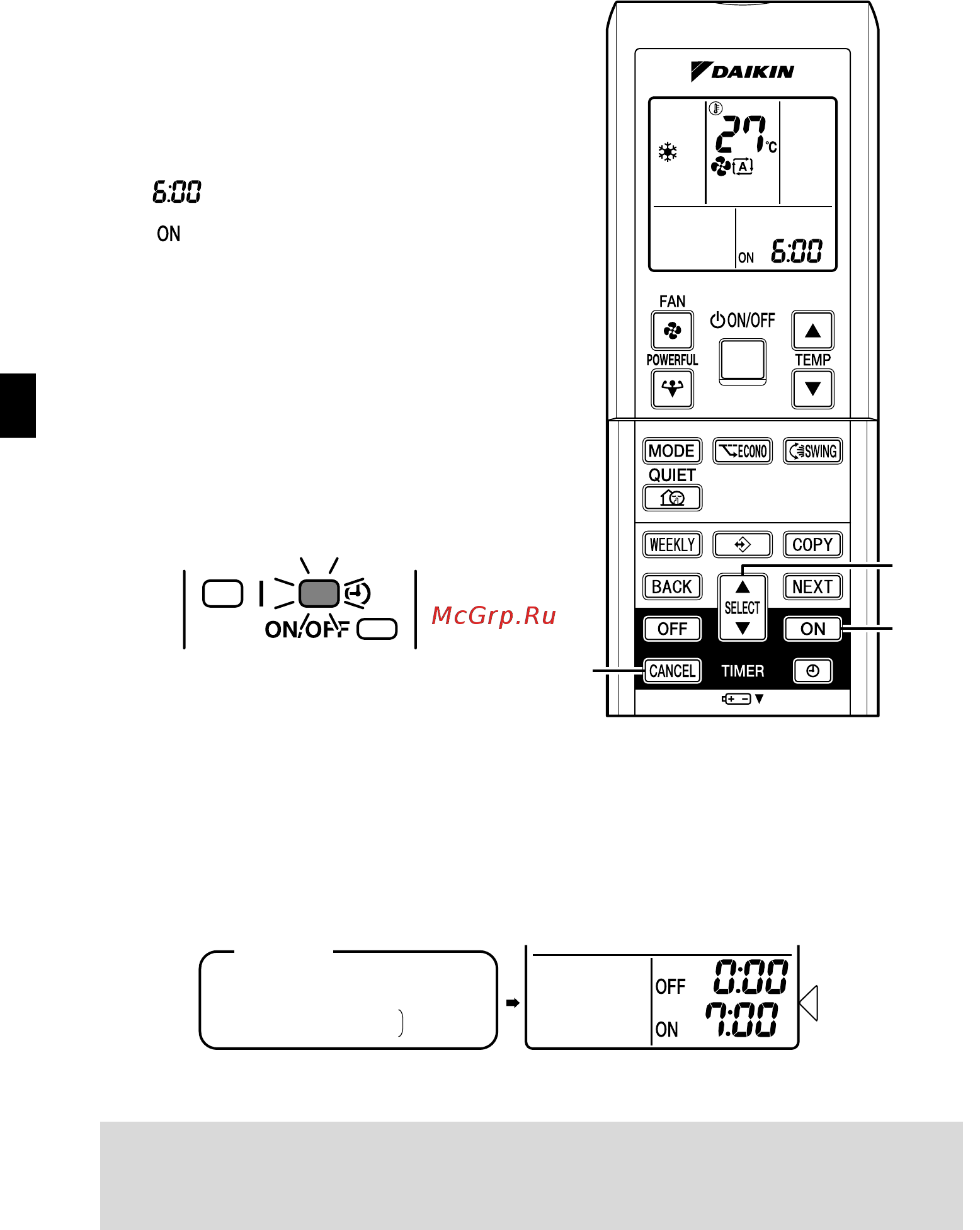 Daikin FVXS35FV1B [19/36] Timer operation