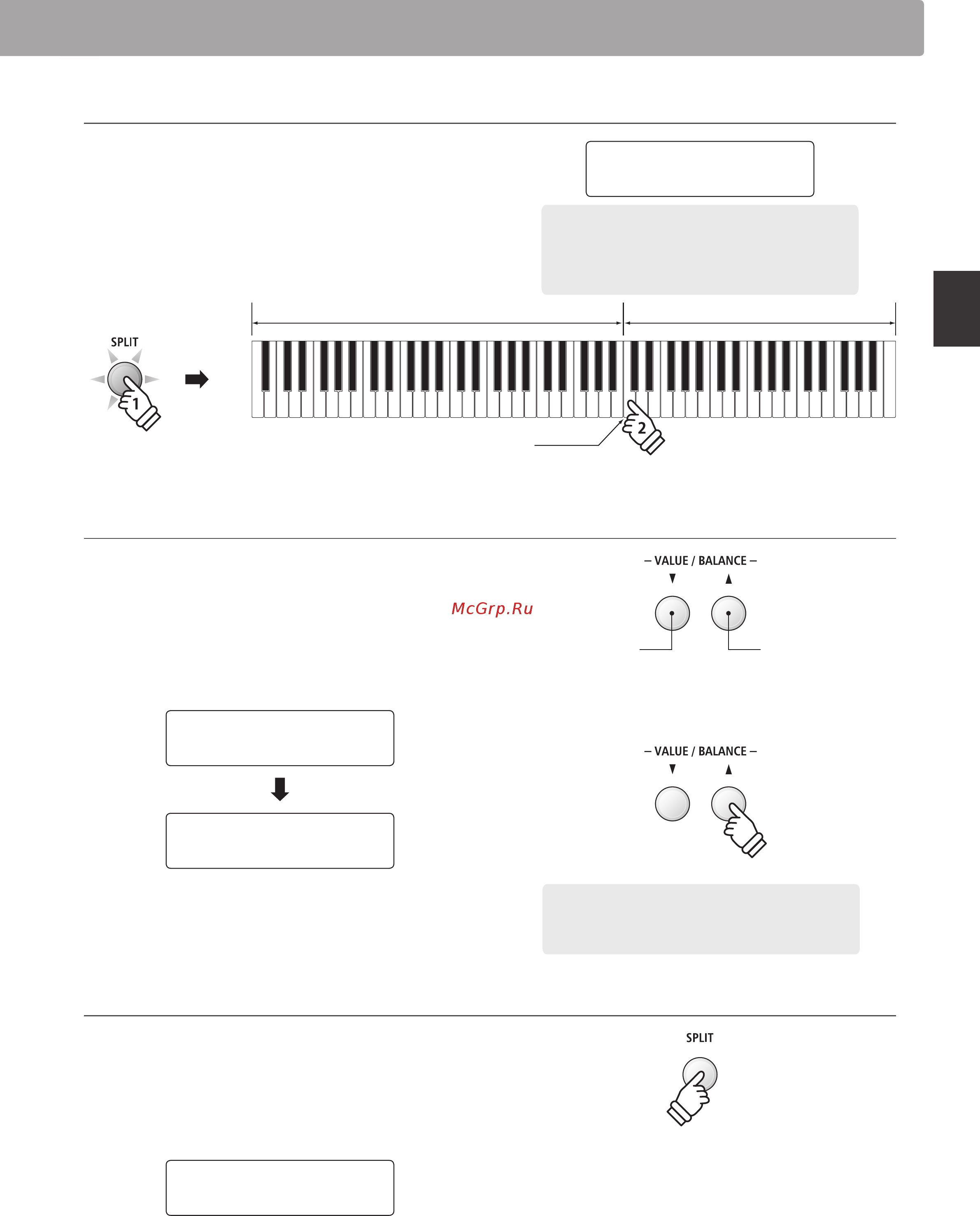 Kawai ES8B [23/156] Four hands mode