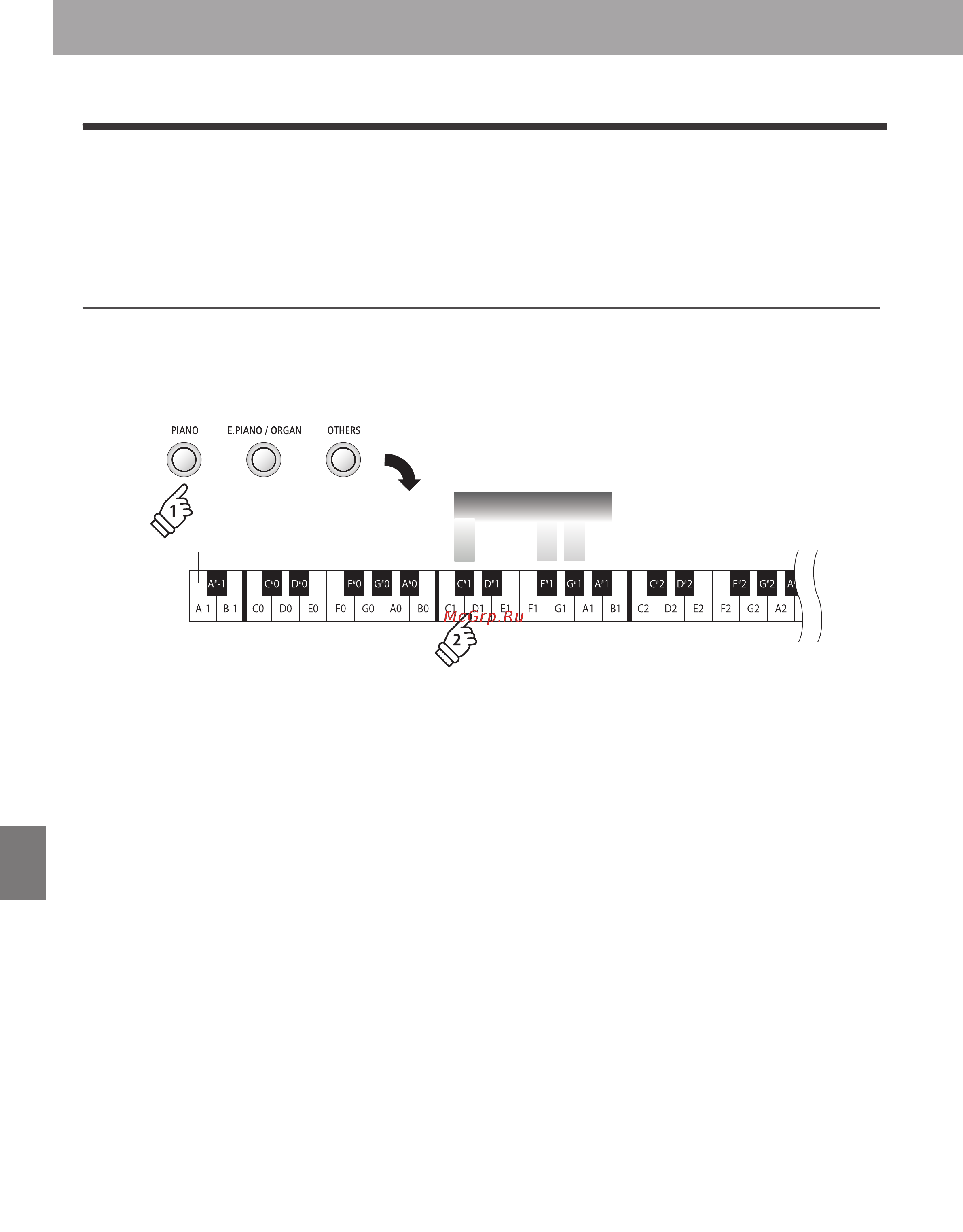 Kawai ES100B [32/62] The key transpose setting allows the pitch of the es100 digital piano keyboard to be raised or lowered in semi tone steps this is particularly useful when accompanying instruments...