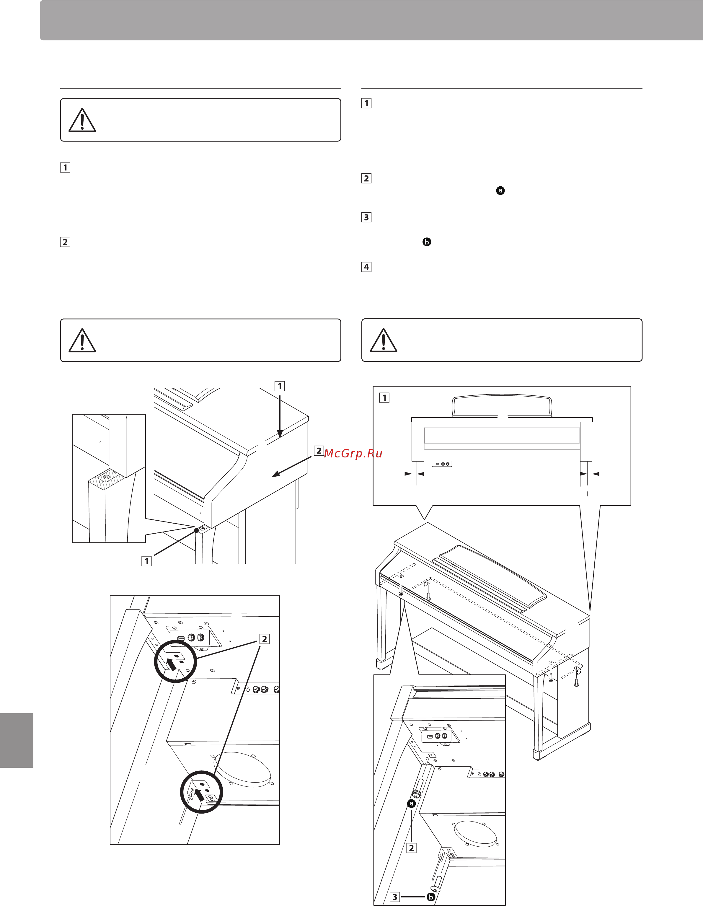 Kawai CA65R [120/136] Инструкции по сборке