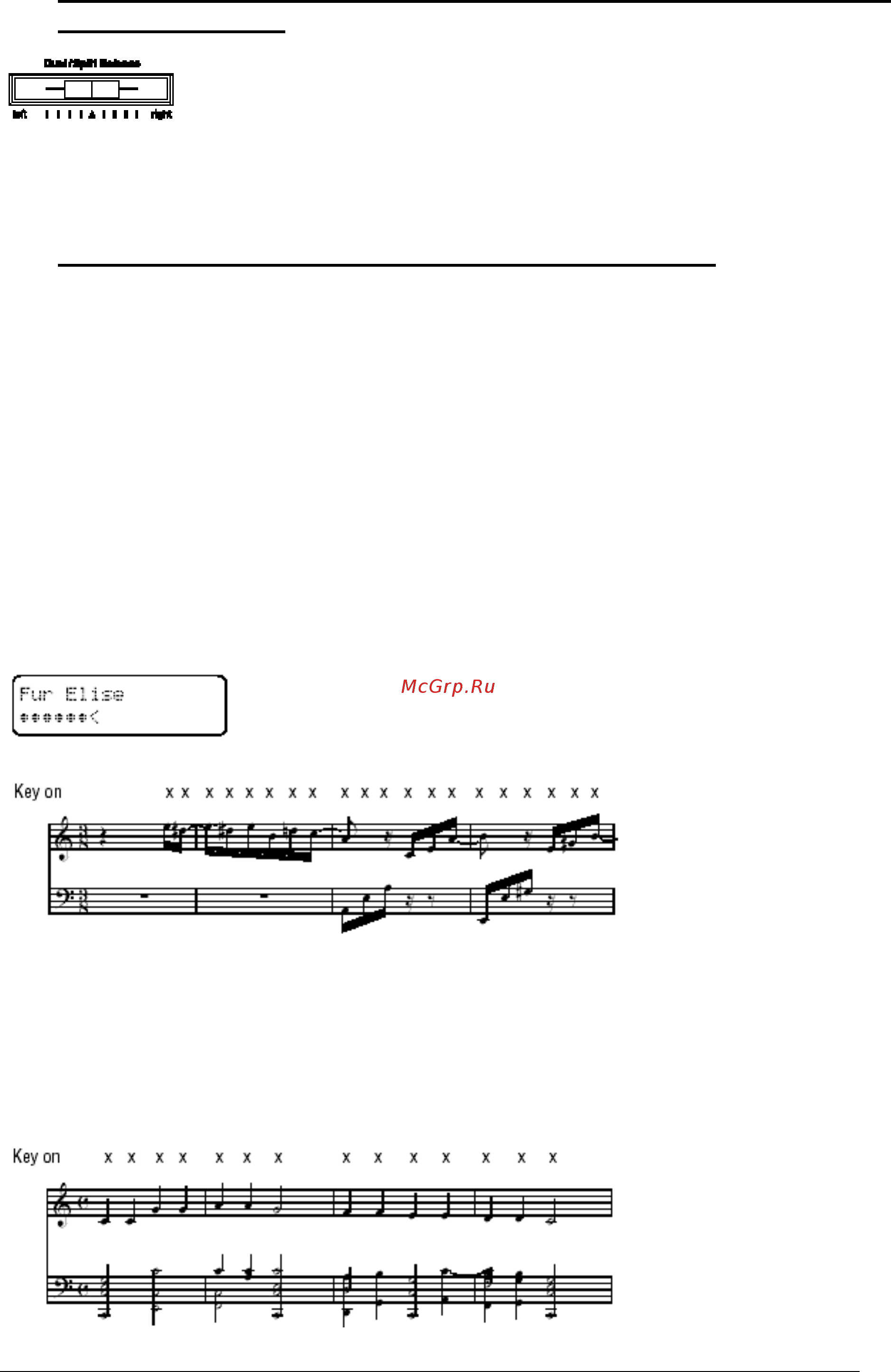 Kawai CA71R [22/64] Соотношение громкости партий при использовании concert magic